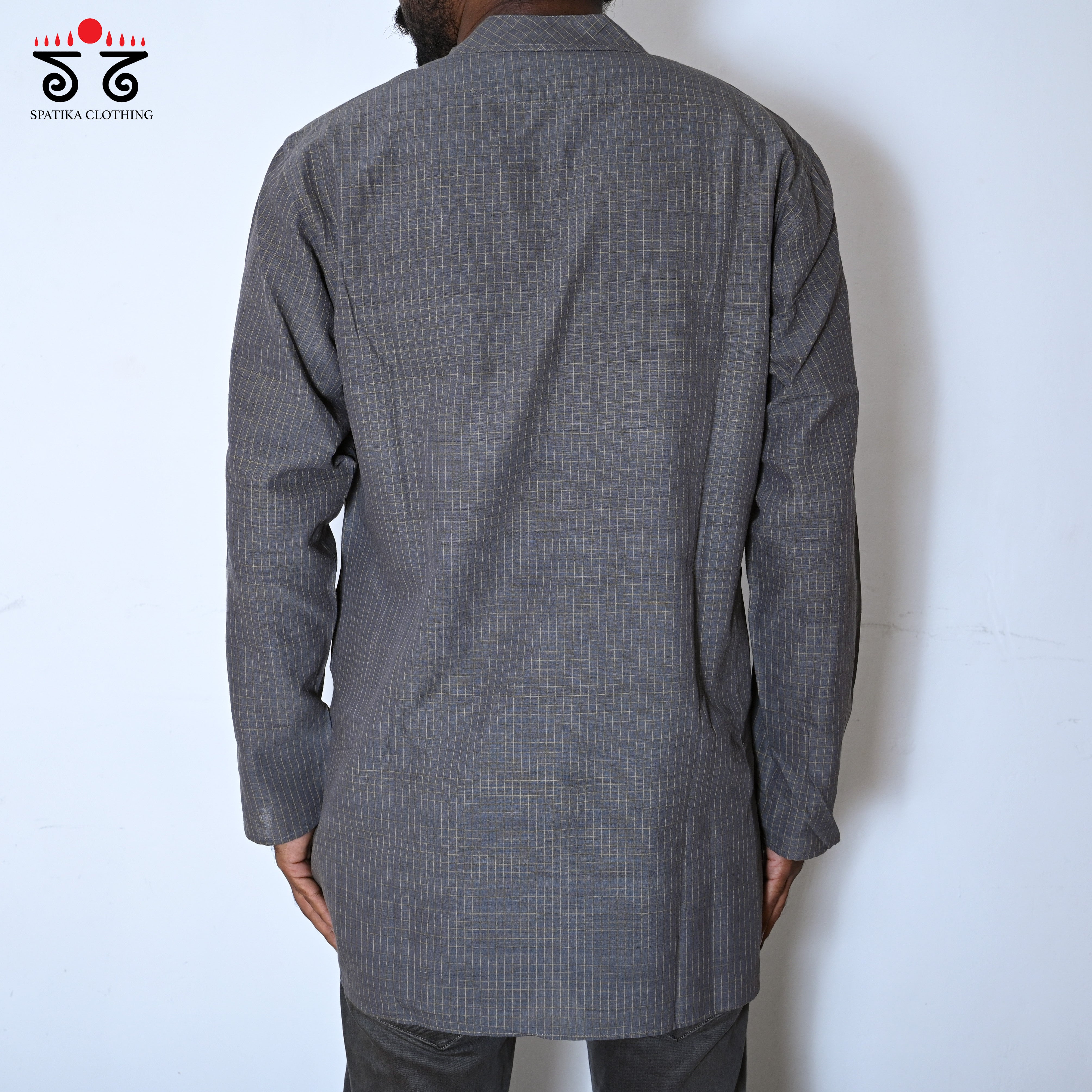 Men's Handwoven Cotton Short Kurta