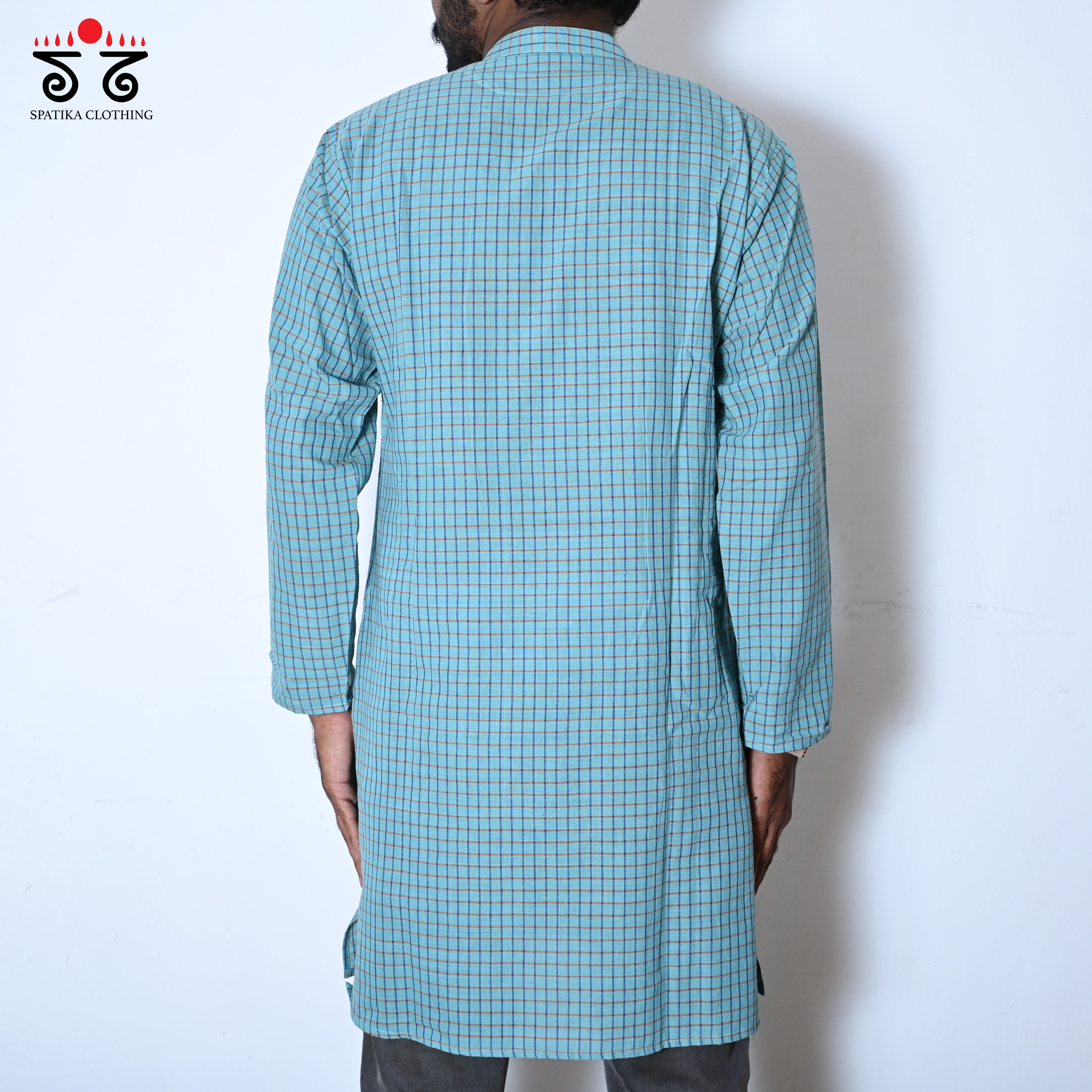 Men's Handwoven Cotton Long Kurta