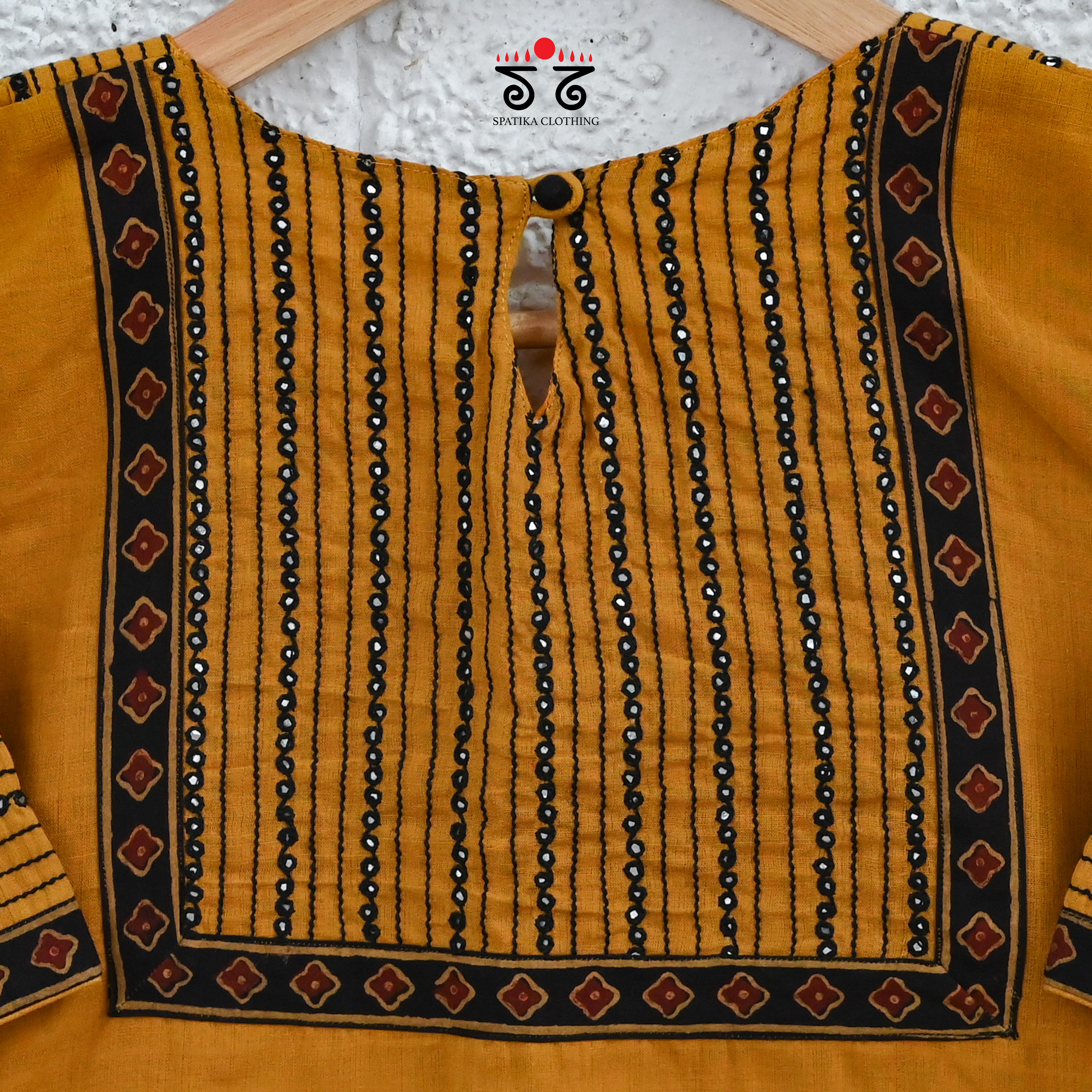 Hand - Embroidered Mirror Work Blouse