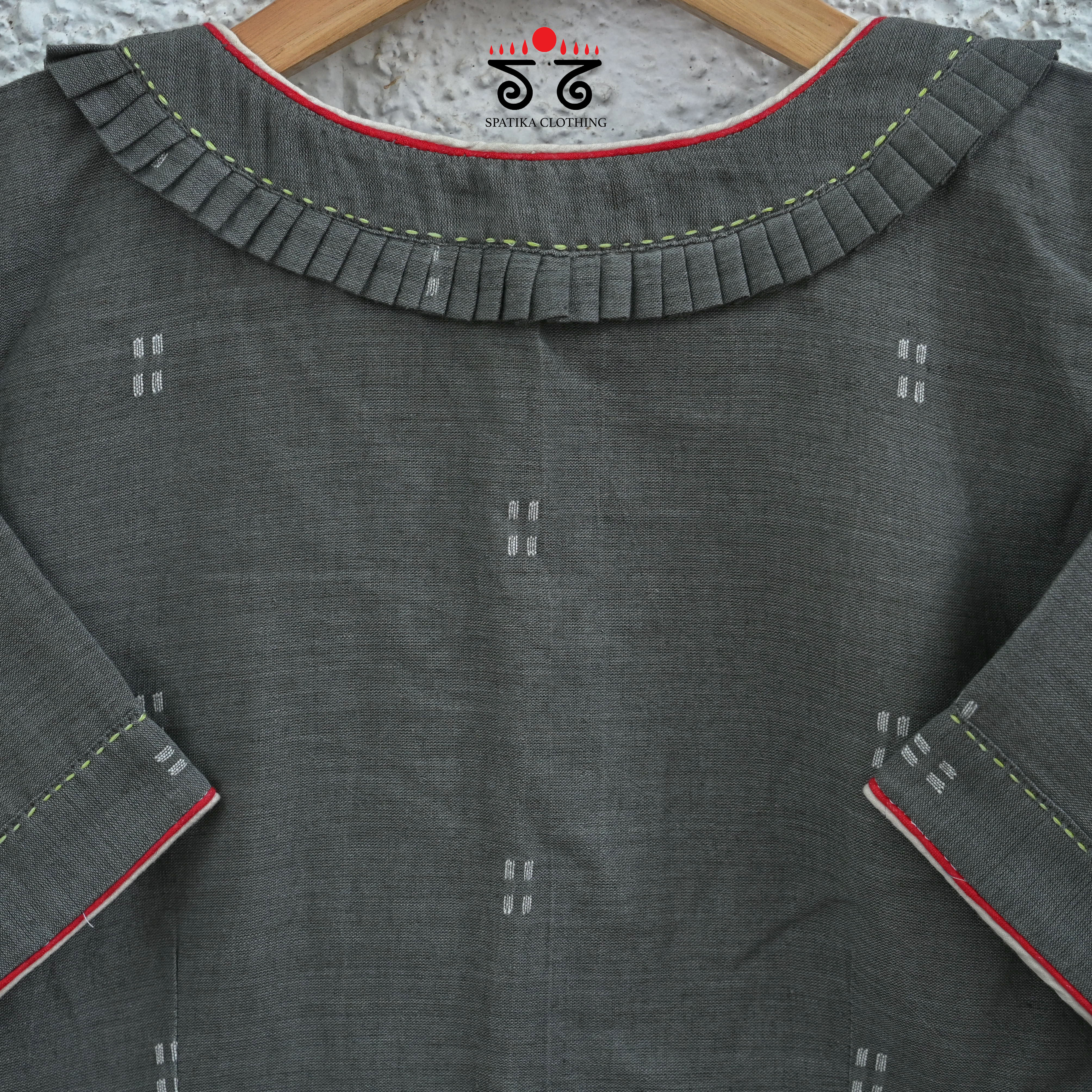 Jamdhani Frilled Blouse