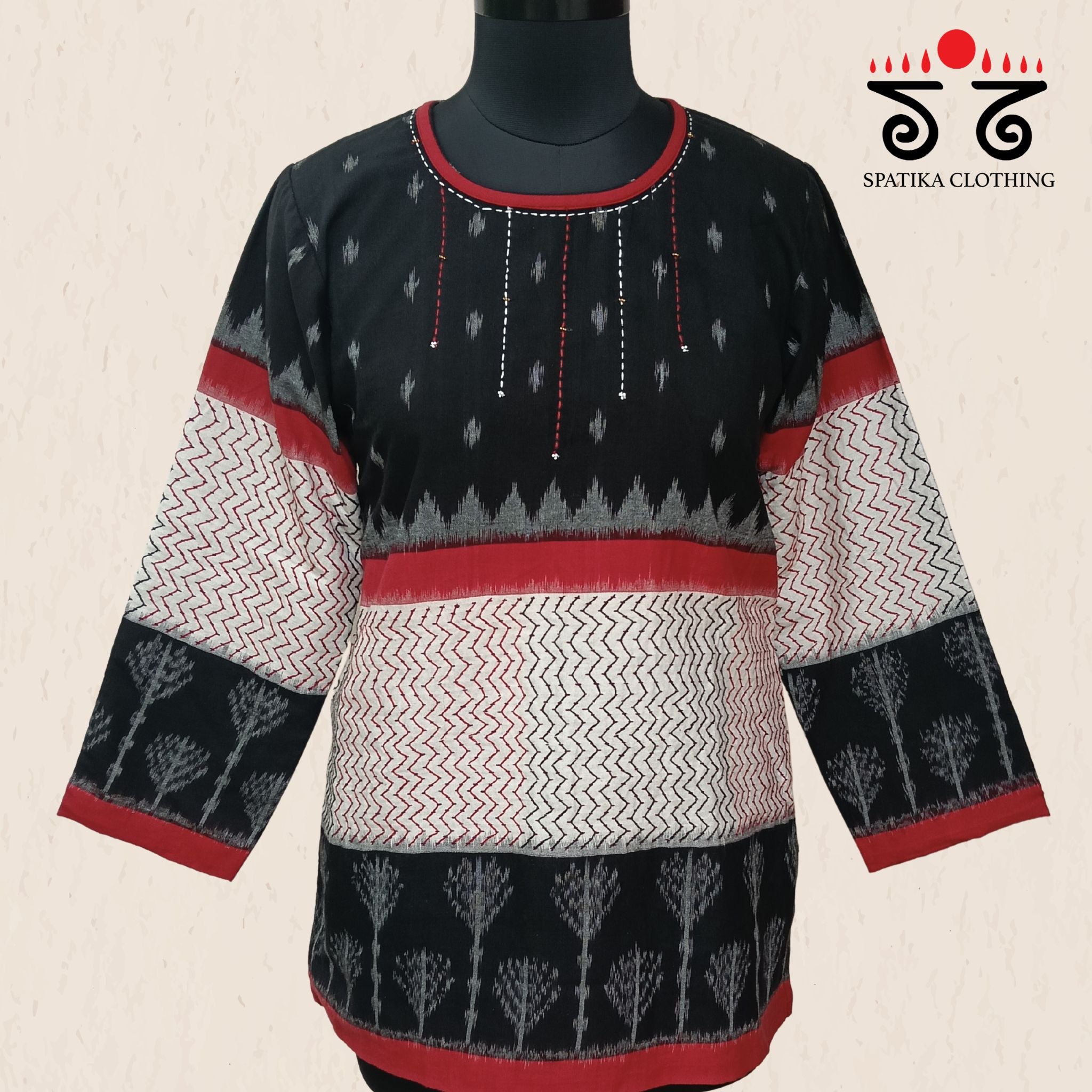 Ikat Lambani Short Kurta