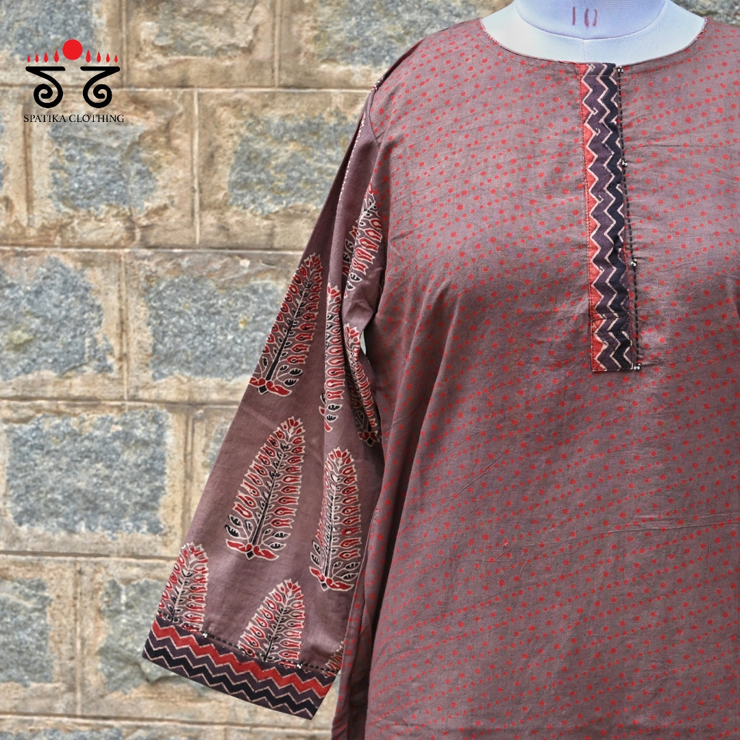 Ajrak Hand - Blockprinted Kurta