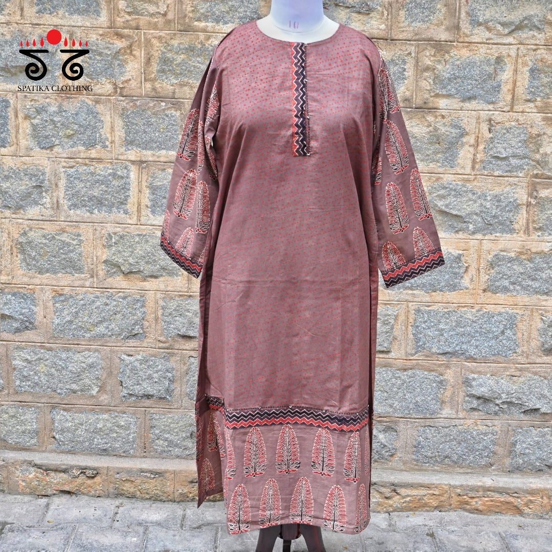 Ajrak Hand - Blockprinted Kurta
