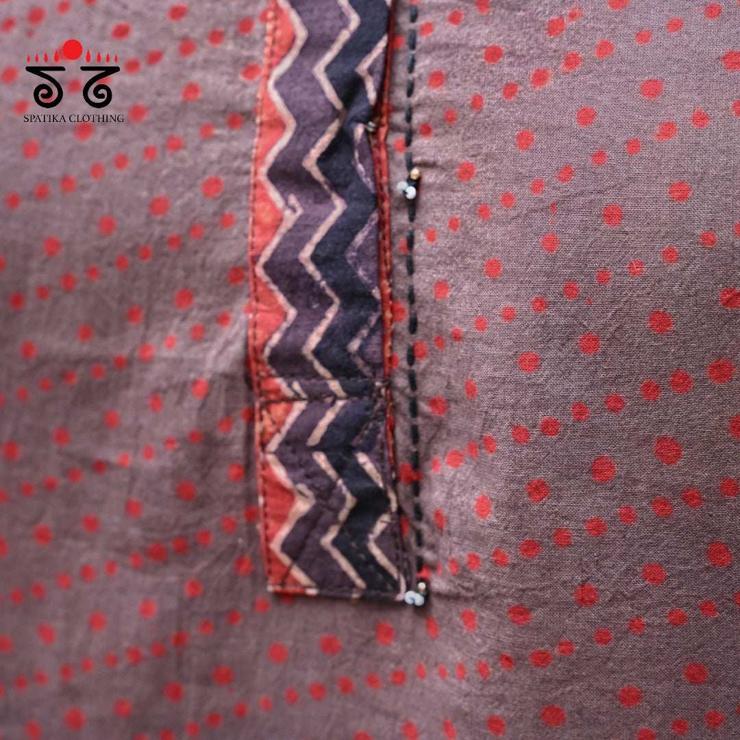 Ajrak Hand - Blockprinted Kurta