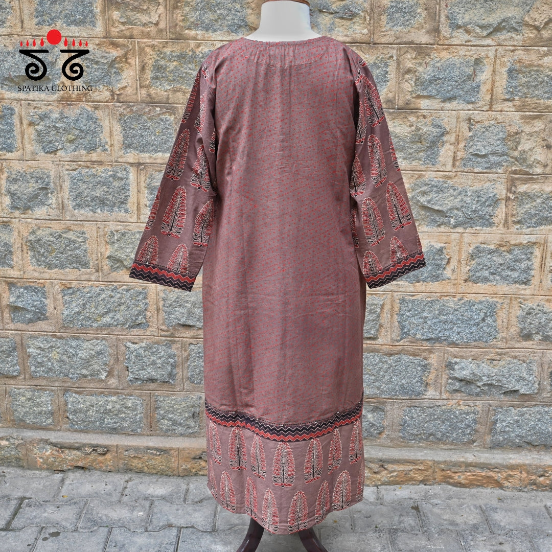 Ajrak Hand - Blockprinted Kurta