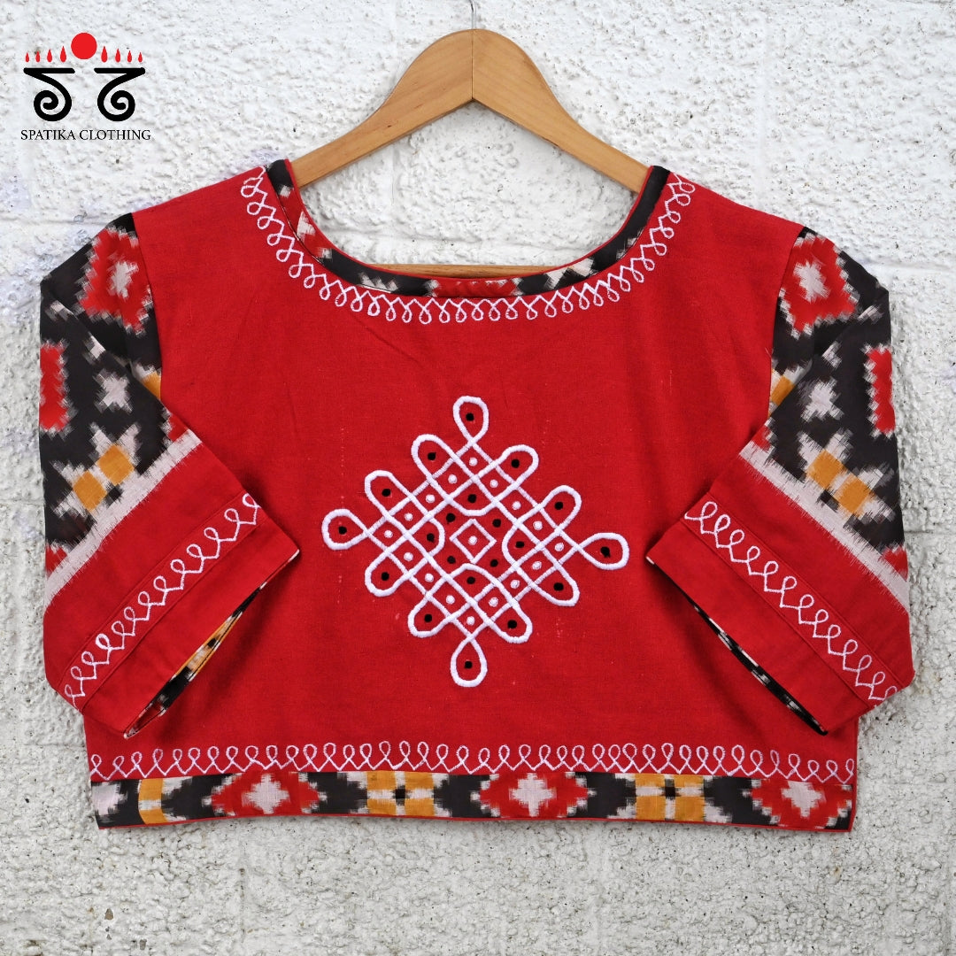 Telia Rumal - Kolam Blouse