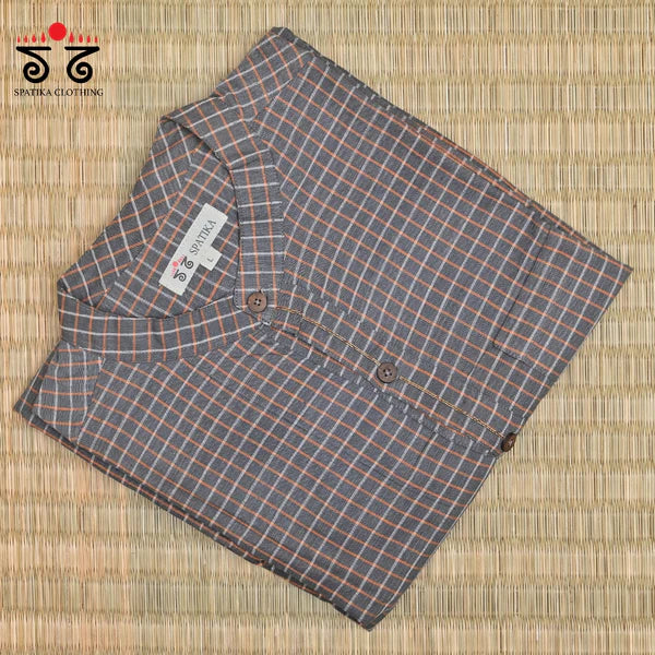 Men's Handwoven Cotton Long Kurta