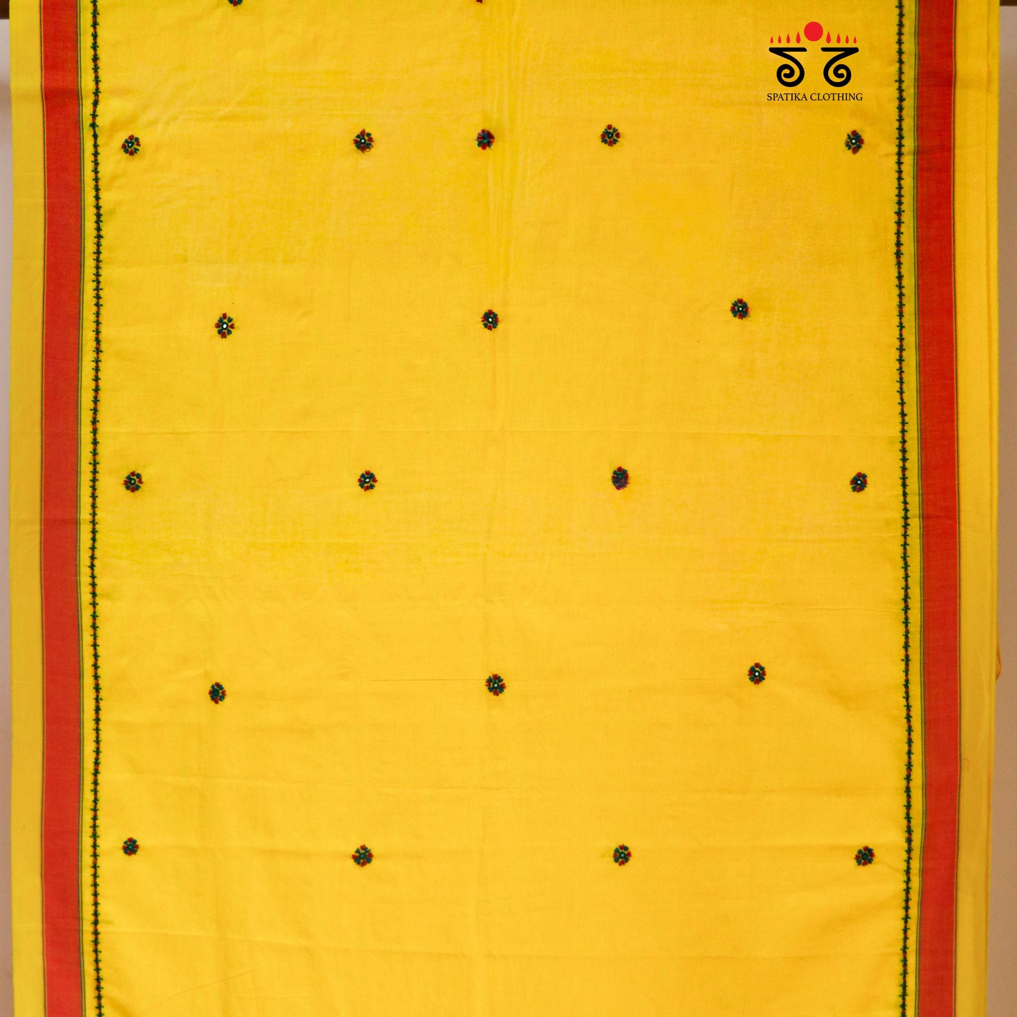 Ilkal Handembroidered Cotton Saree