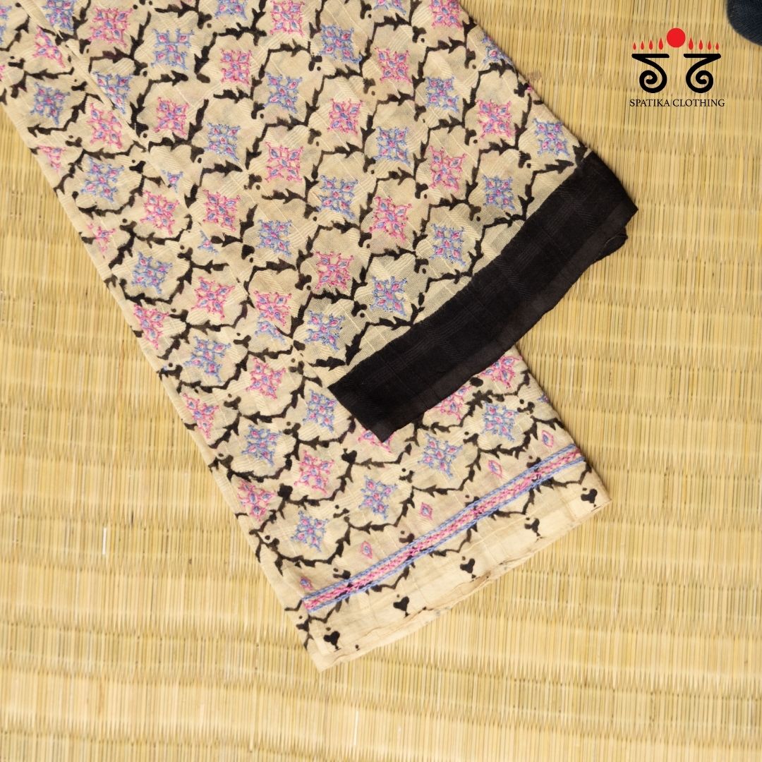 Banjara Handembroiderd Cotton Blouse Fabric