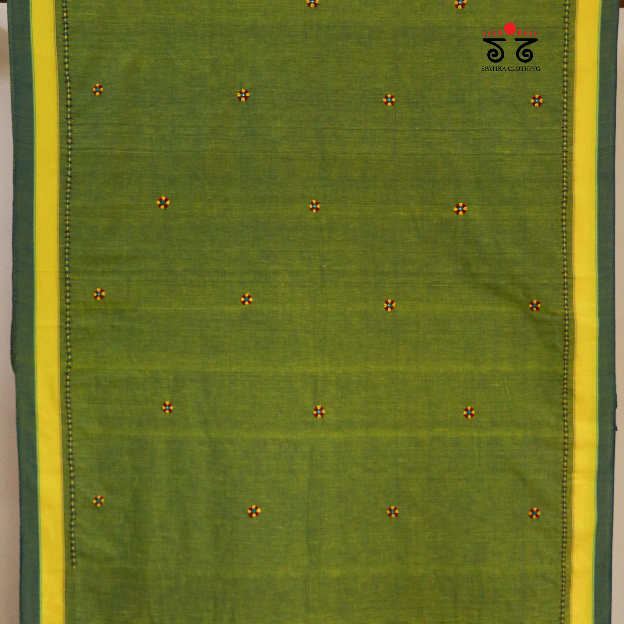 Ilkal Handembroidered Cotton Saree