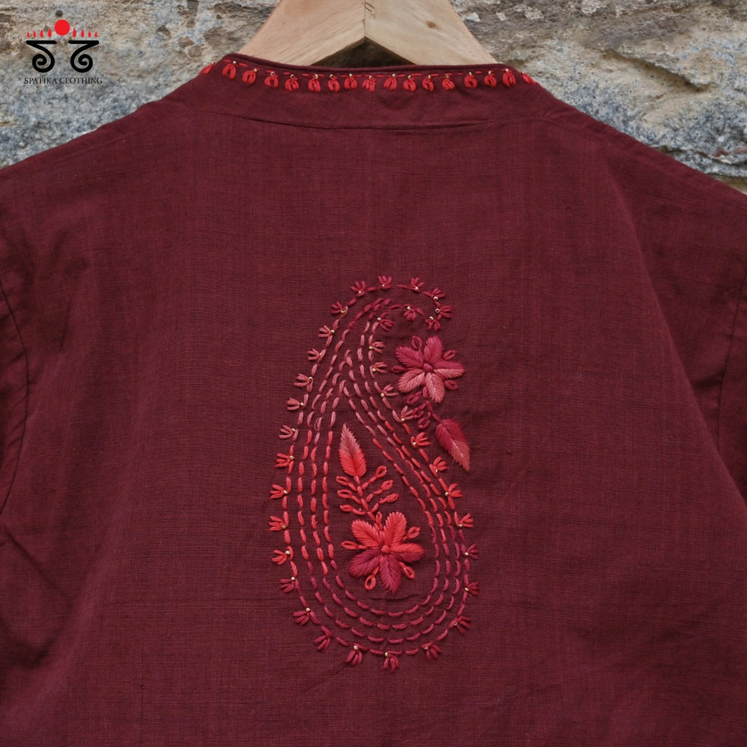 Chikan Hand - Embroidered Blouse