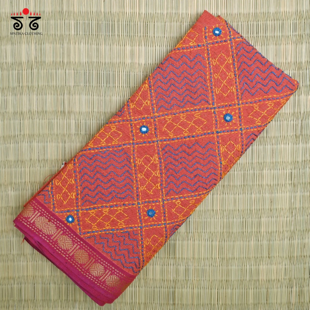 Mangalagiri - Banjara Hand Embroidered Blouse Fabric