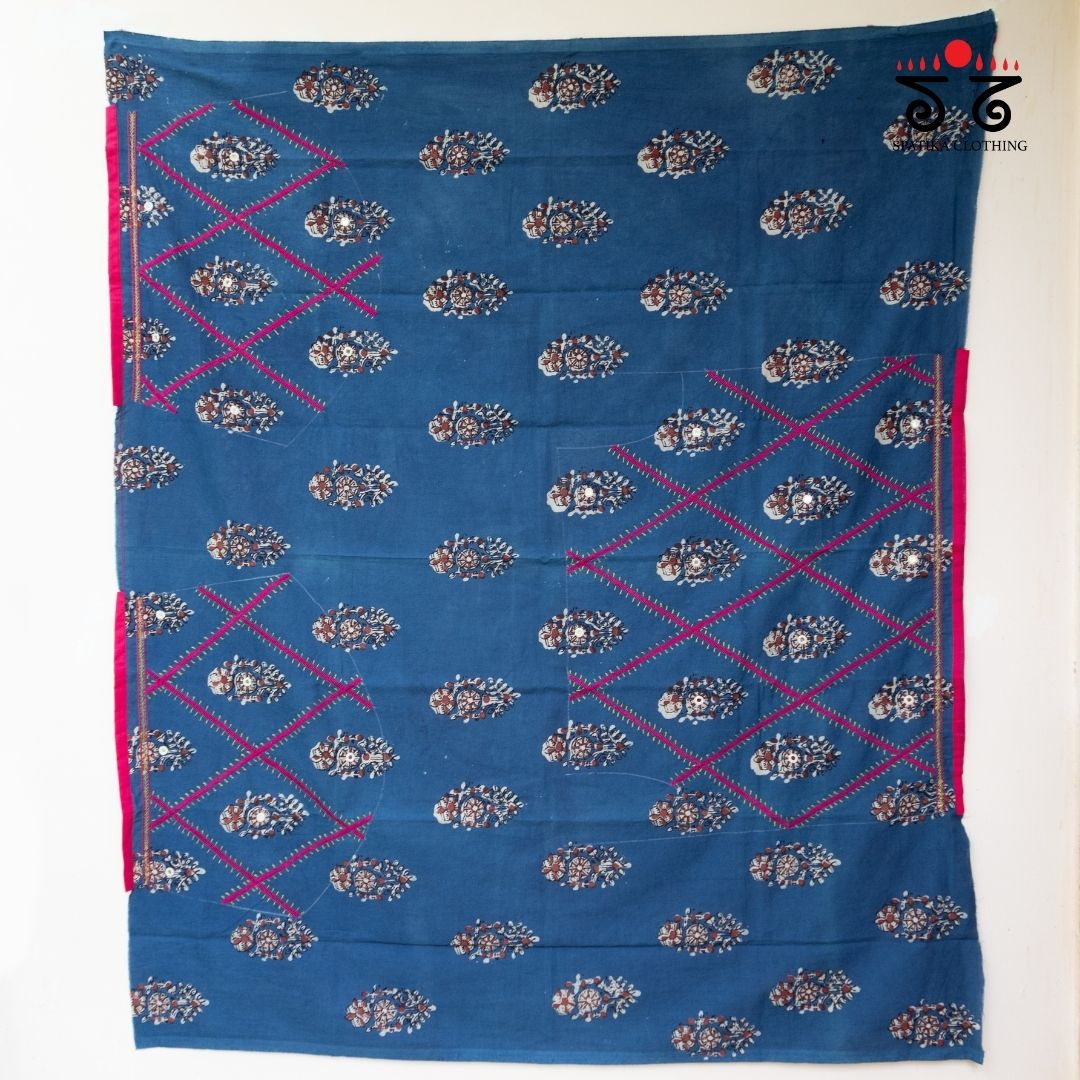 Banjara Handembroiderd Cotton Blouse Fabric