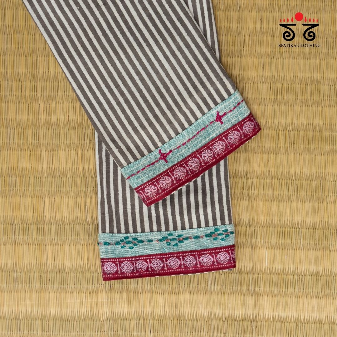 Hand embroidered Blouse Fabric