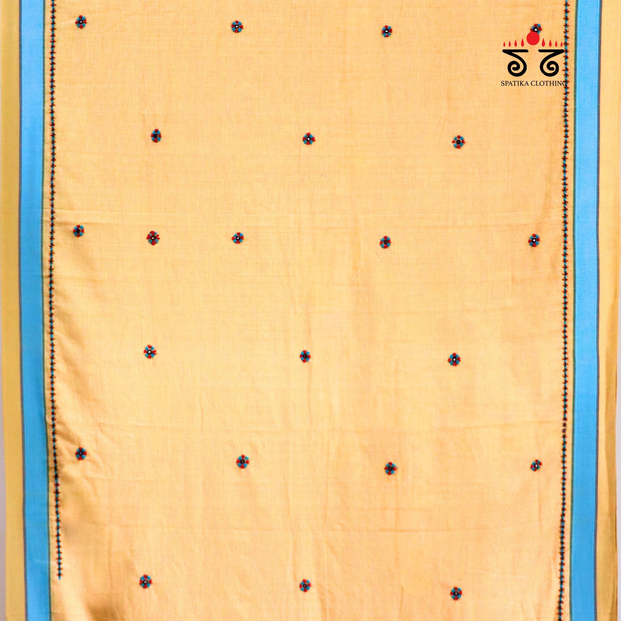Ilkal Handembroidered Cotton Saree