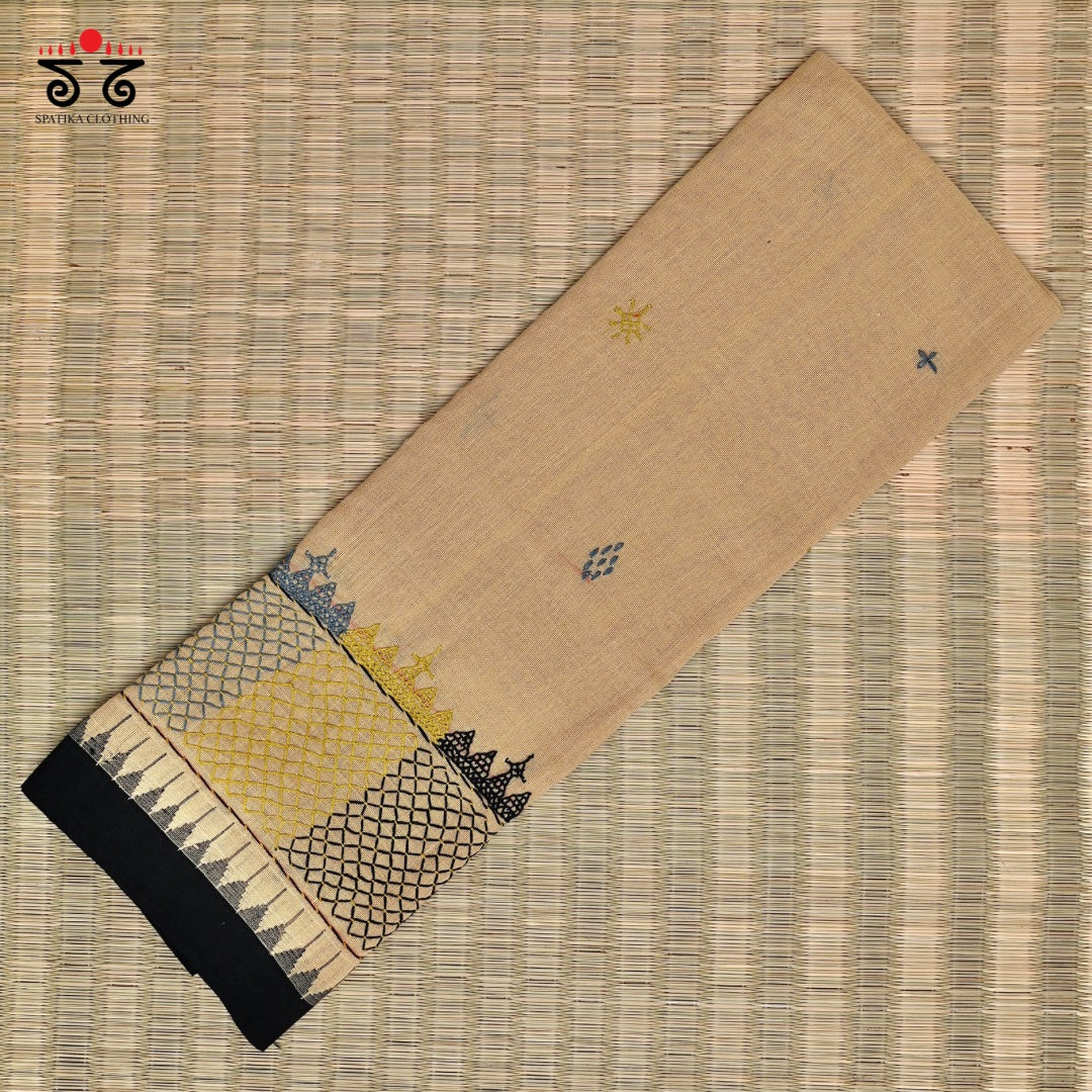 Lambani Hand - Embroidered Ponduru Blouse Fabric