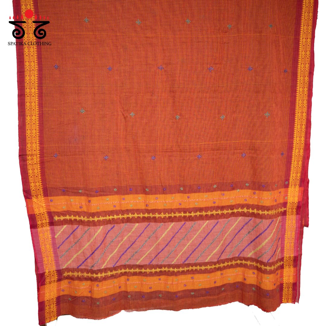 Banjara Handembroiderd Begampur Saree