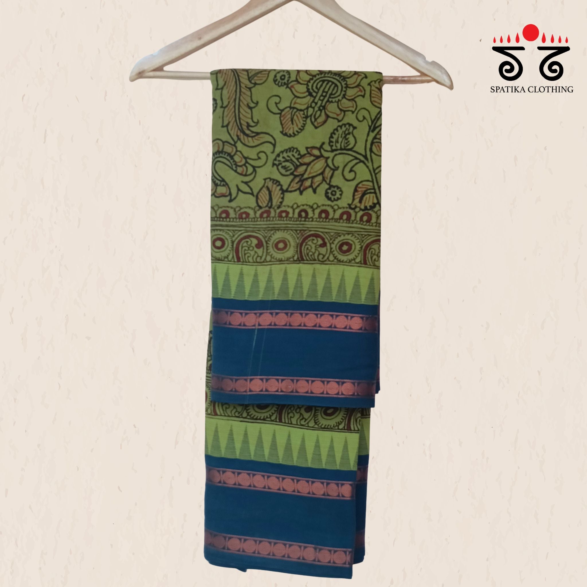 Pen Kalamkari Handpainted Saree