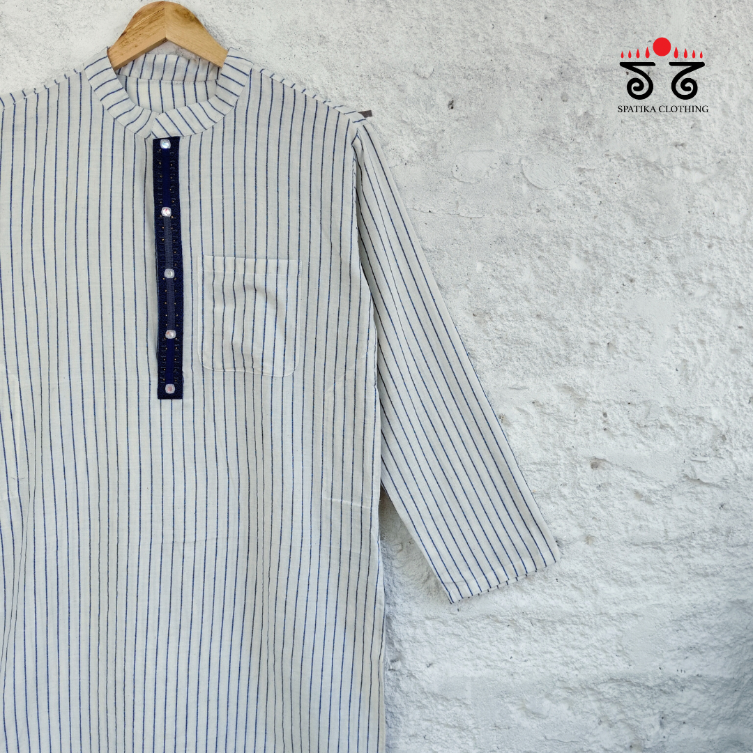 Men's Handwoven Cotton Kurta