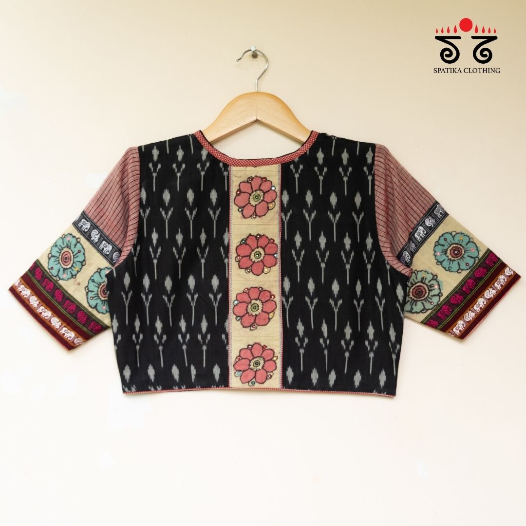 Ikat - Pen Kalamkari Handcrafted Blouse
