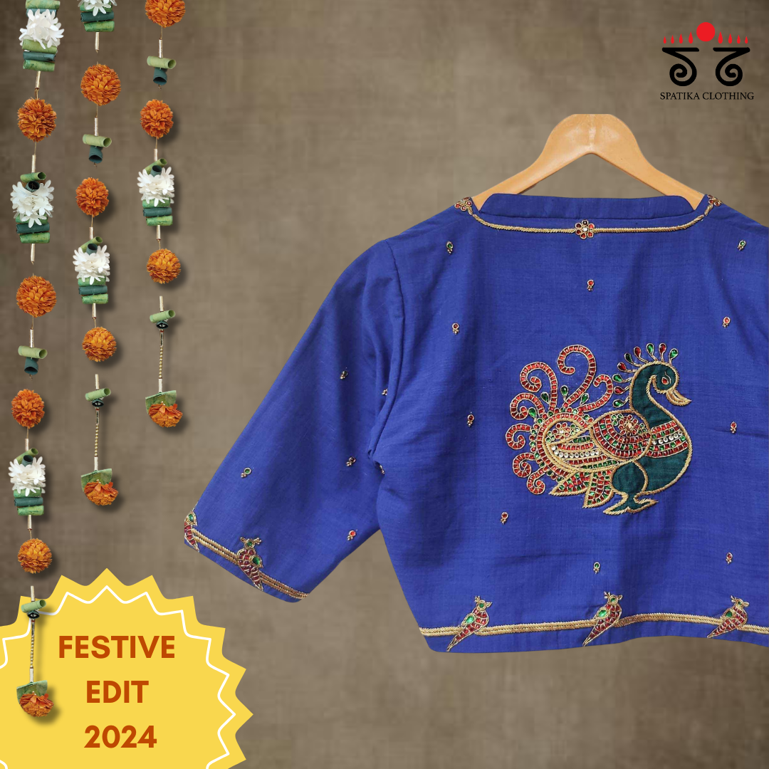 The Temple Jewellery Blouse - Festive Edit