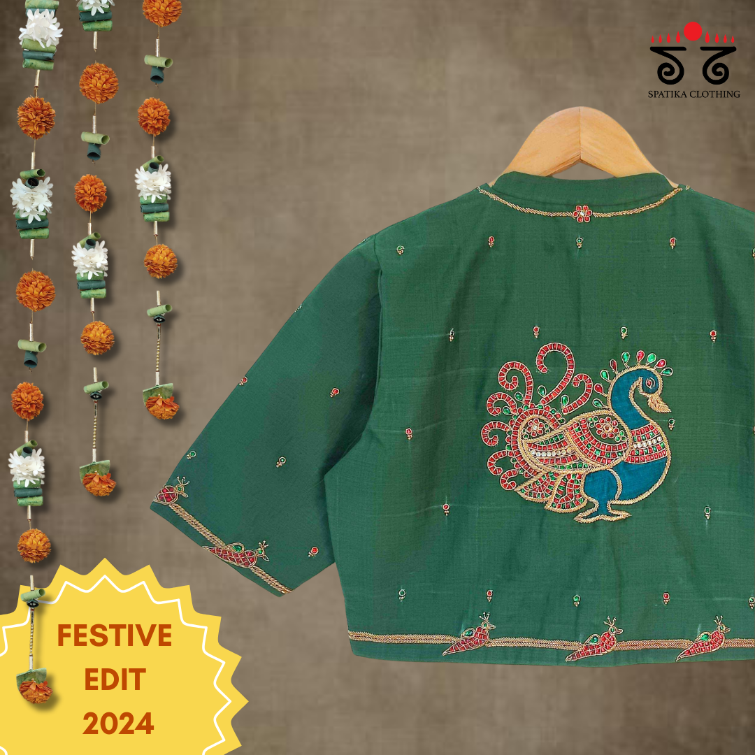 The Temple Jewellery Blouse - Festive Edit