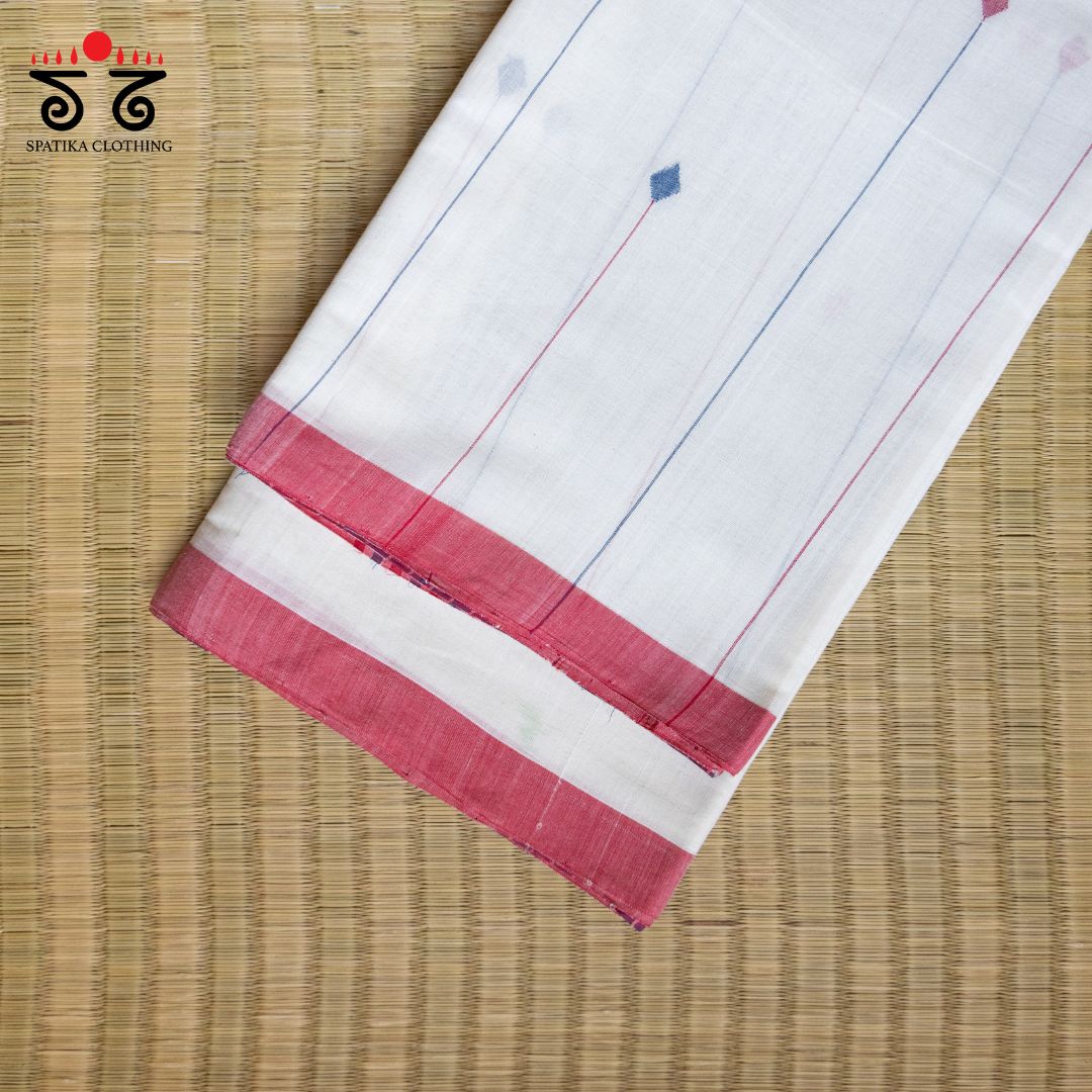 Jamdani Andhra Handwoven Cotton Saree