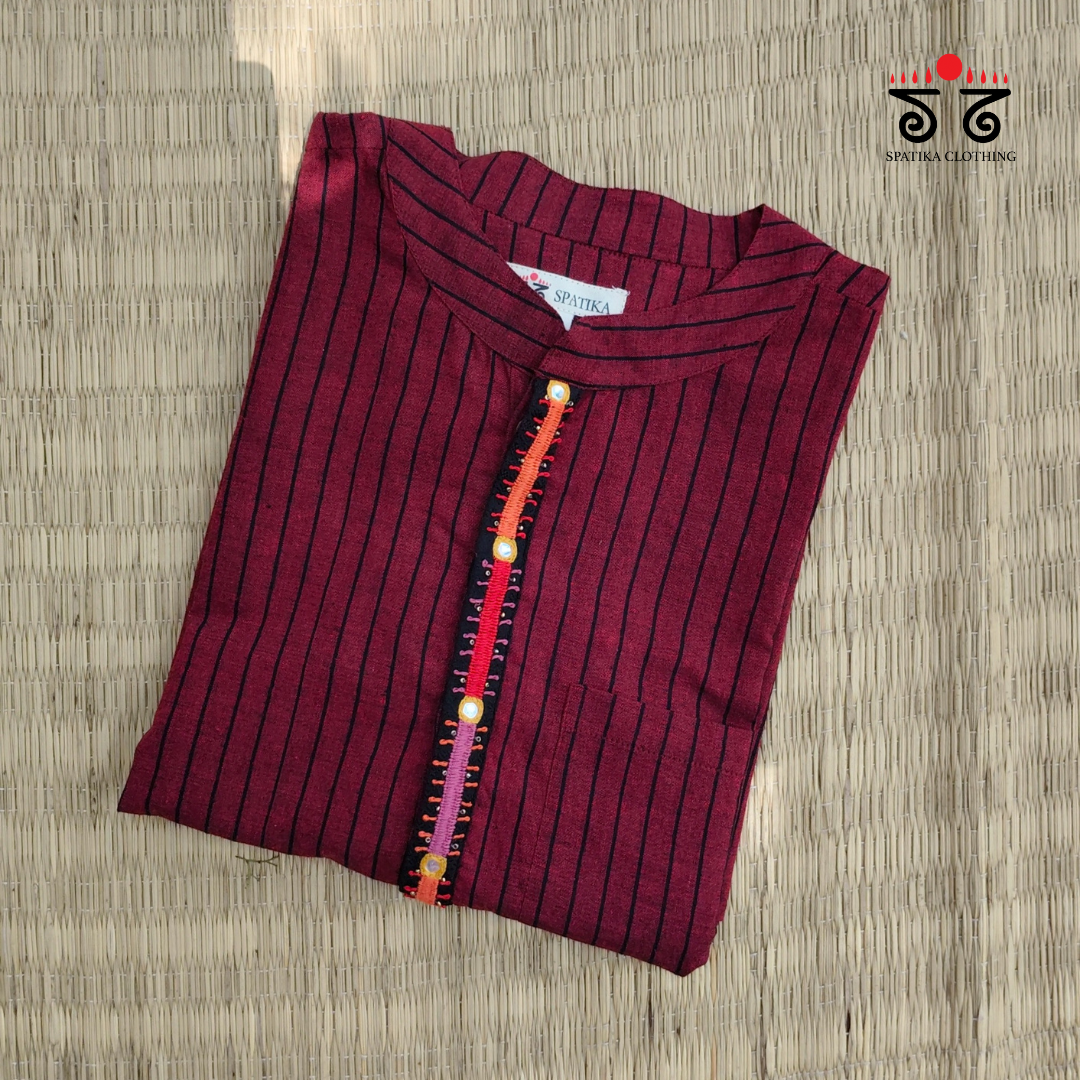 Men's Handwoven Cotton Kurta