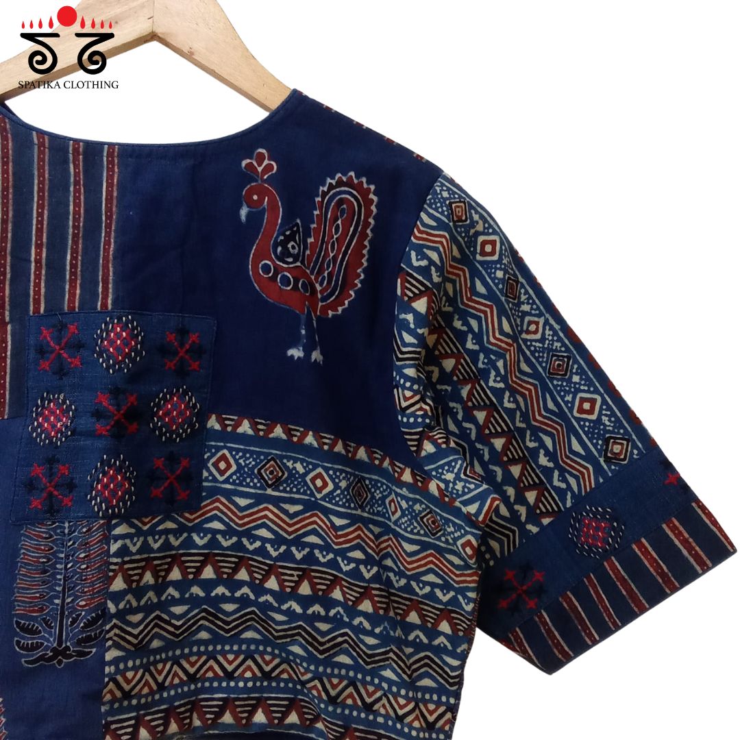 Morni Collage-Handcrafted Blouse