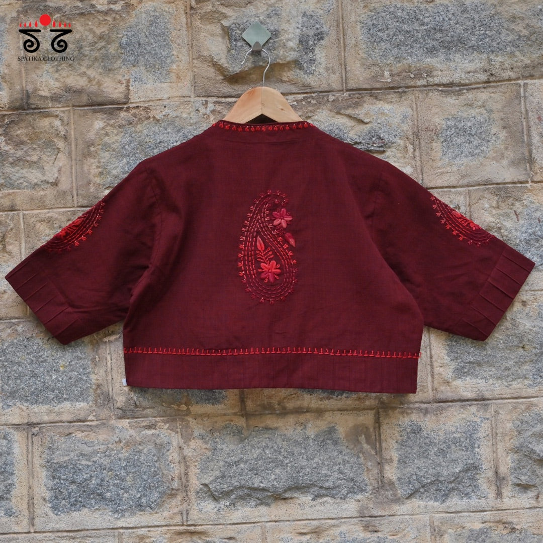 Chikan Hand - Embroidered Blouse