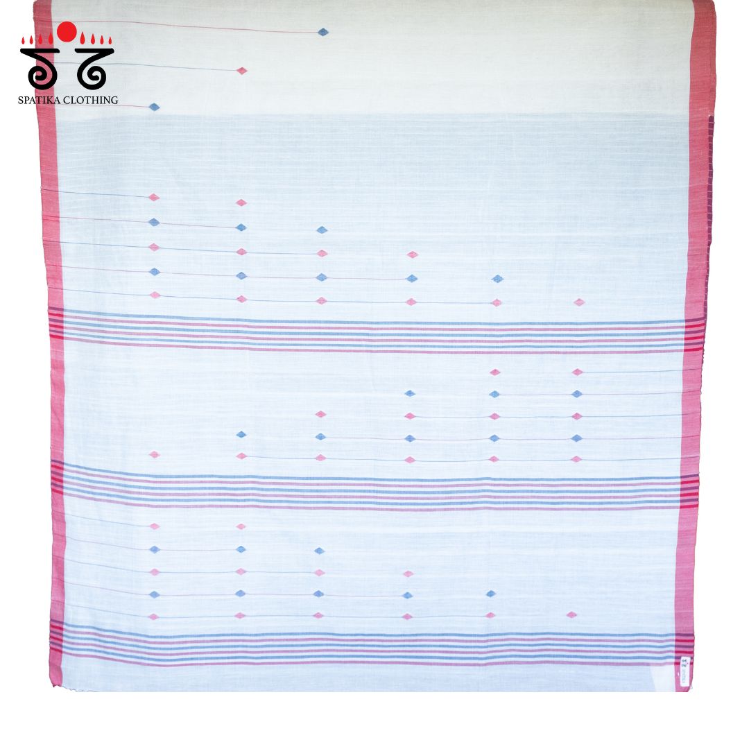 Jamdani Andhra Handwoven Cotton Saree