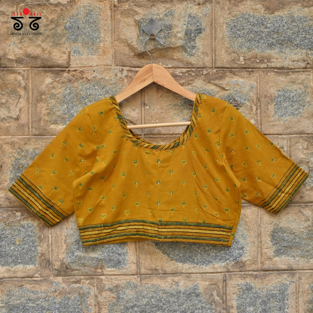 Lotus Ajrak Blouse - New Arrival!