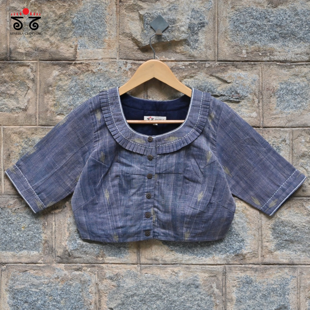 Jamdhani Frilled Blouse