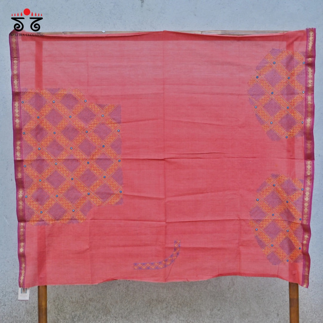 Mangalagiri - Banjara Hand Embroidered Blouse Fabric