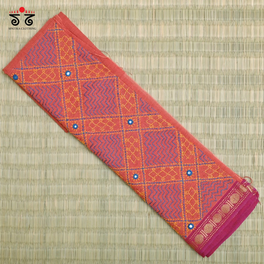 Mangalagiri - Banjara Hand Embroidered Blouse Fabric