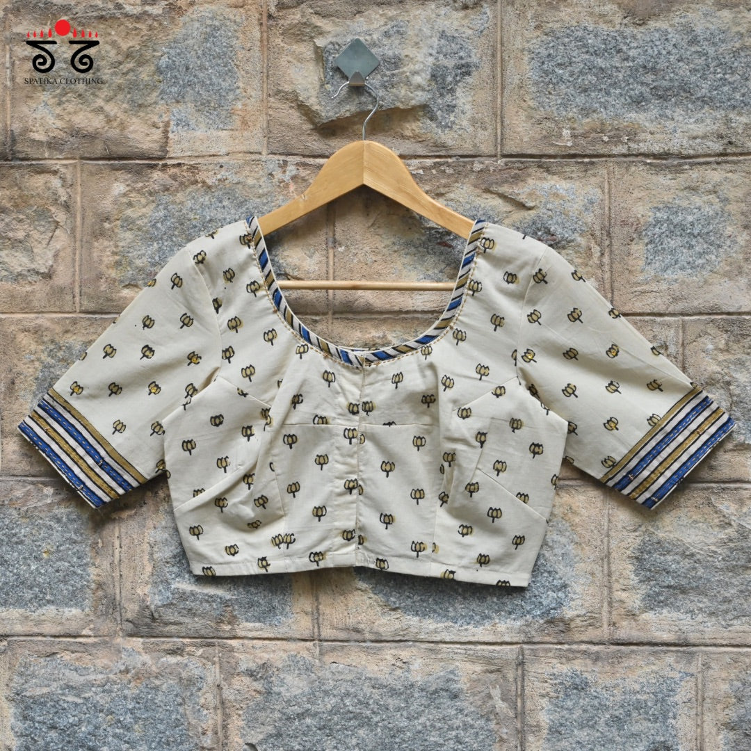 Lotus Ajrak Blouse