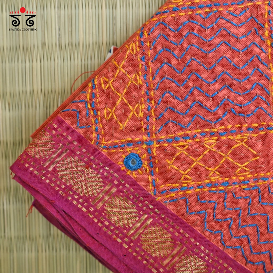 Mangalagiri - Banjara Hand Embroidered Blouse Fabric