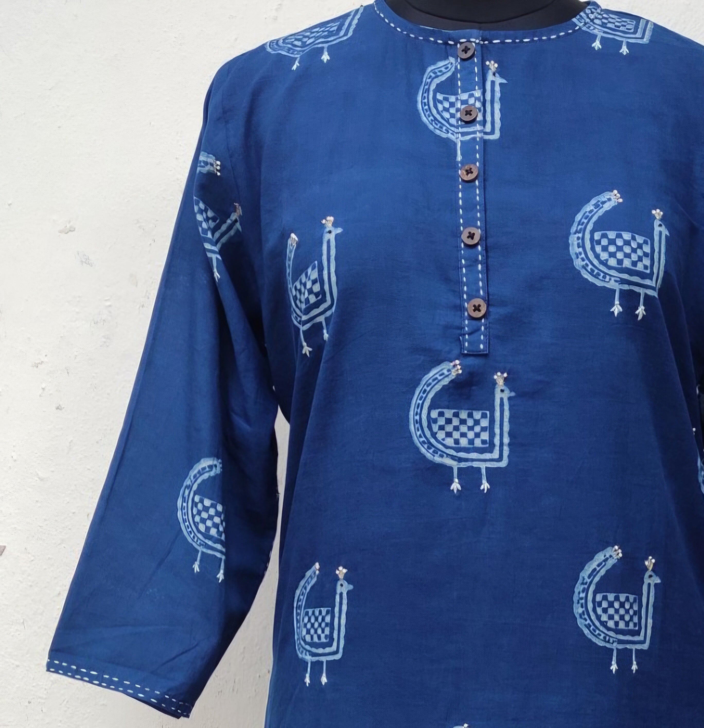 Morni Indigo - Hand Embroidered Kurta