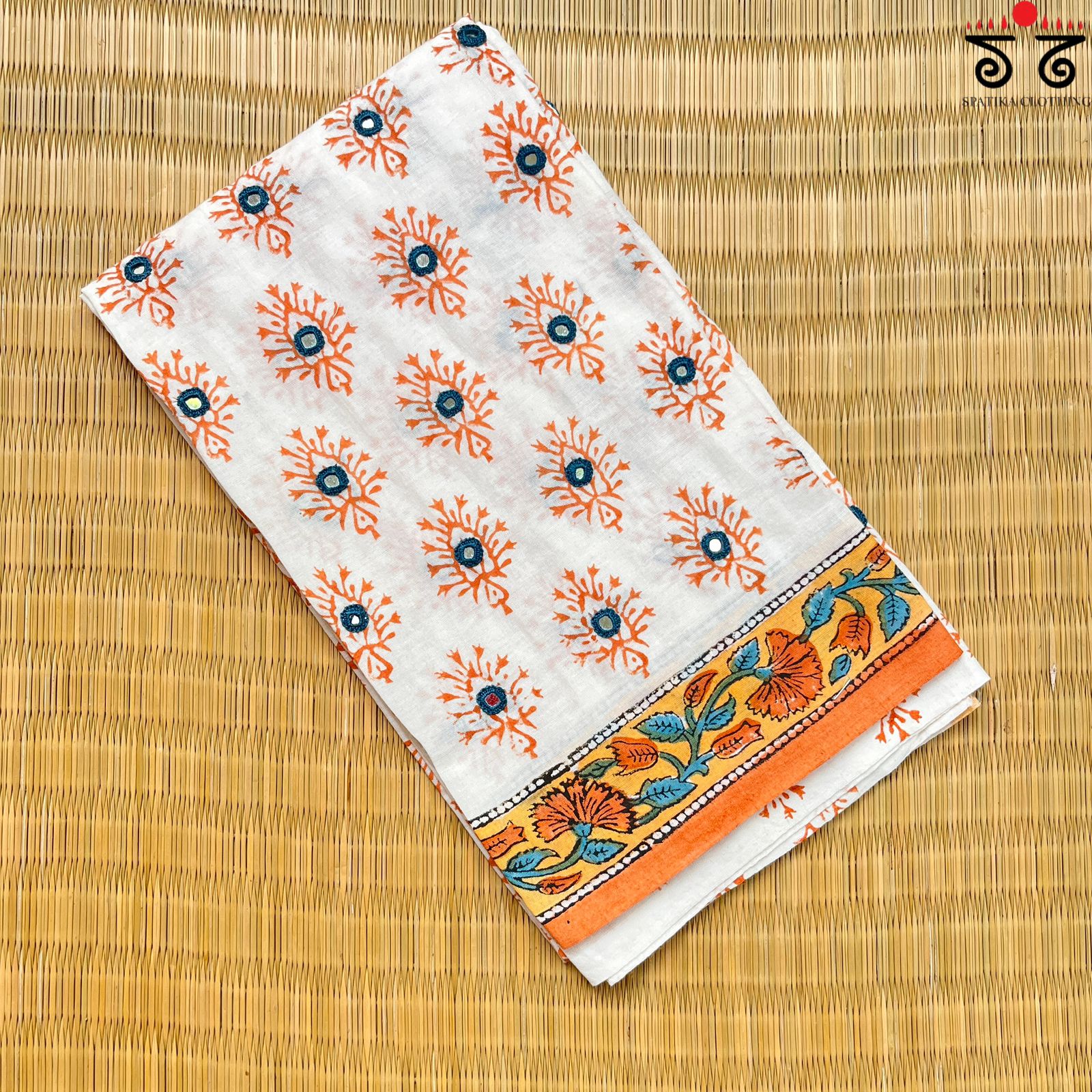 Hand Embroidered Blouse Fabric