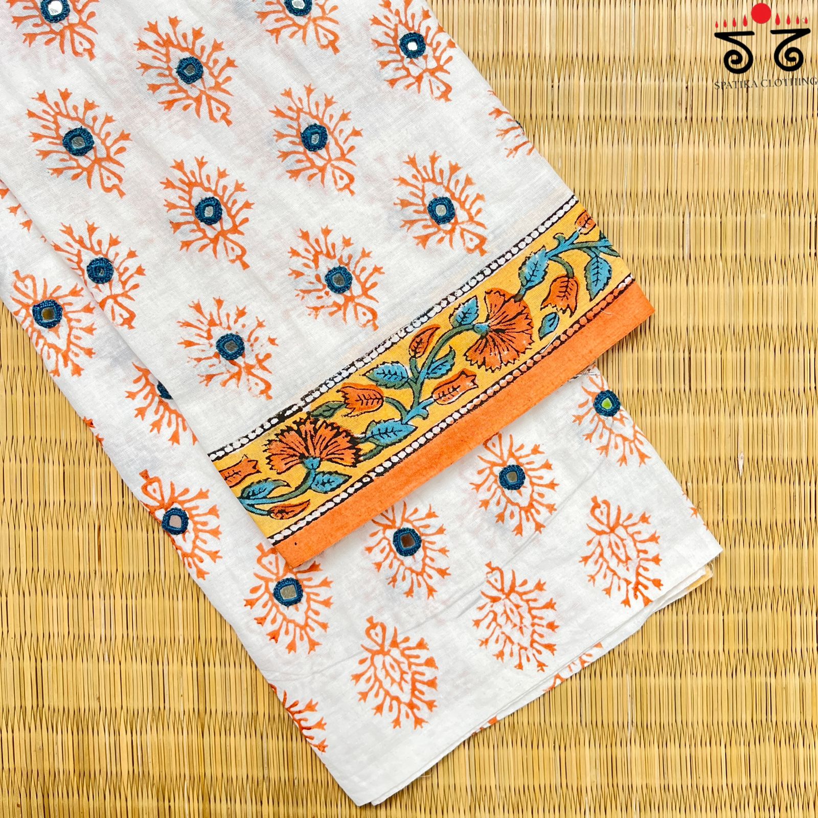 Hand Embroidered Blouse Fabric