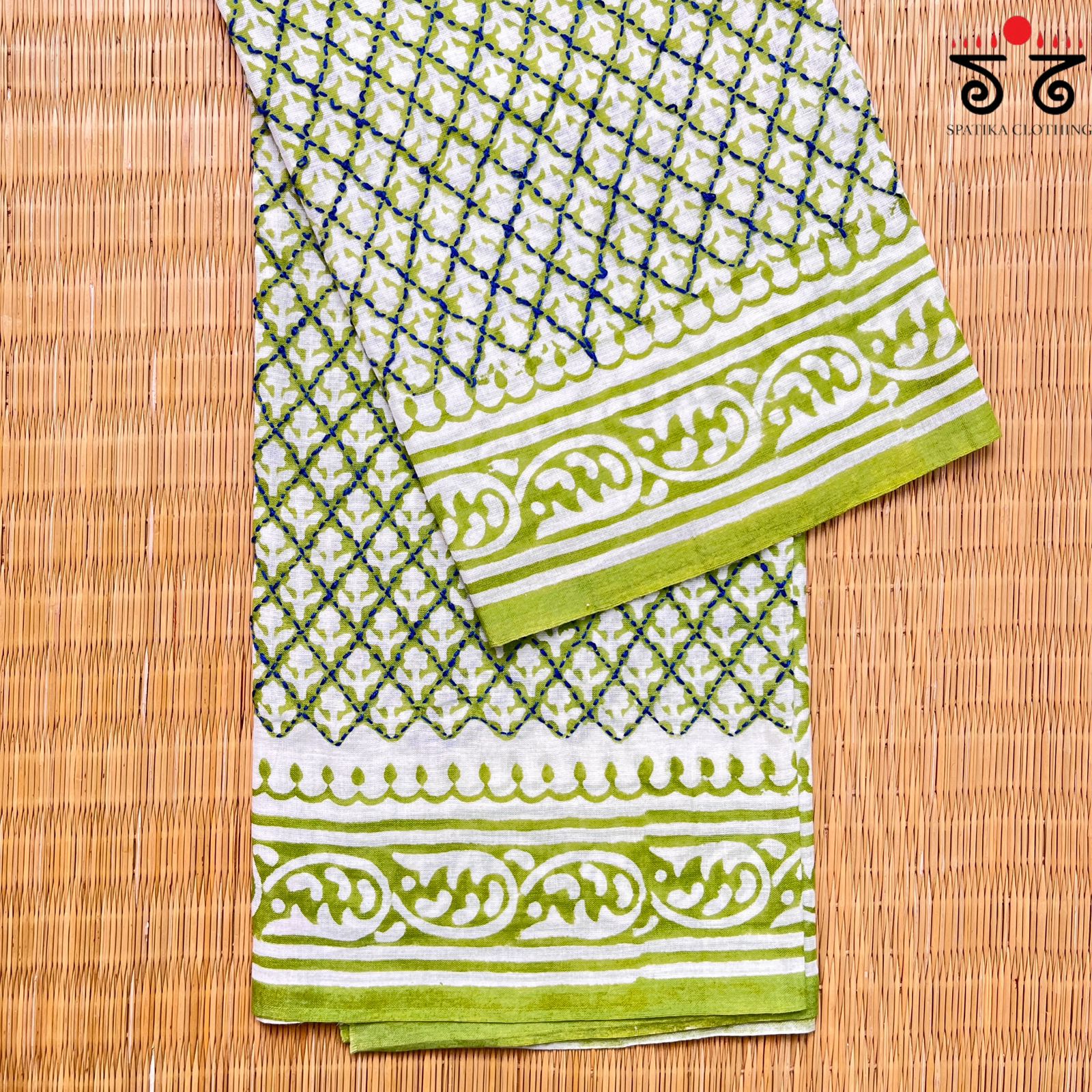 Hand Embroidered Blouse Fabric