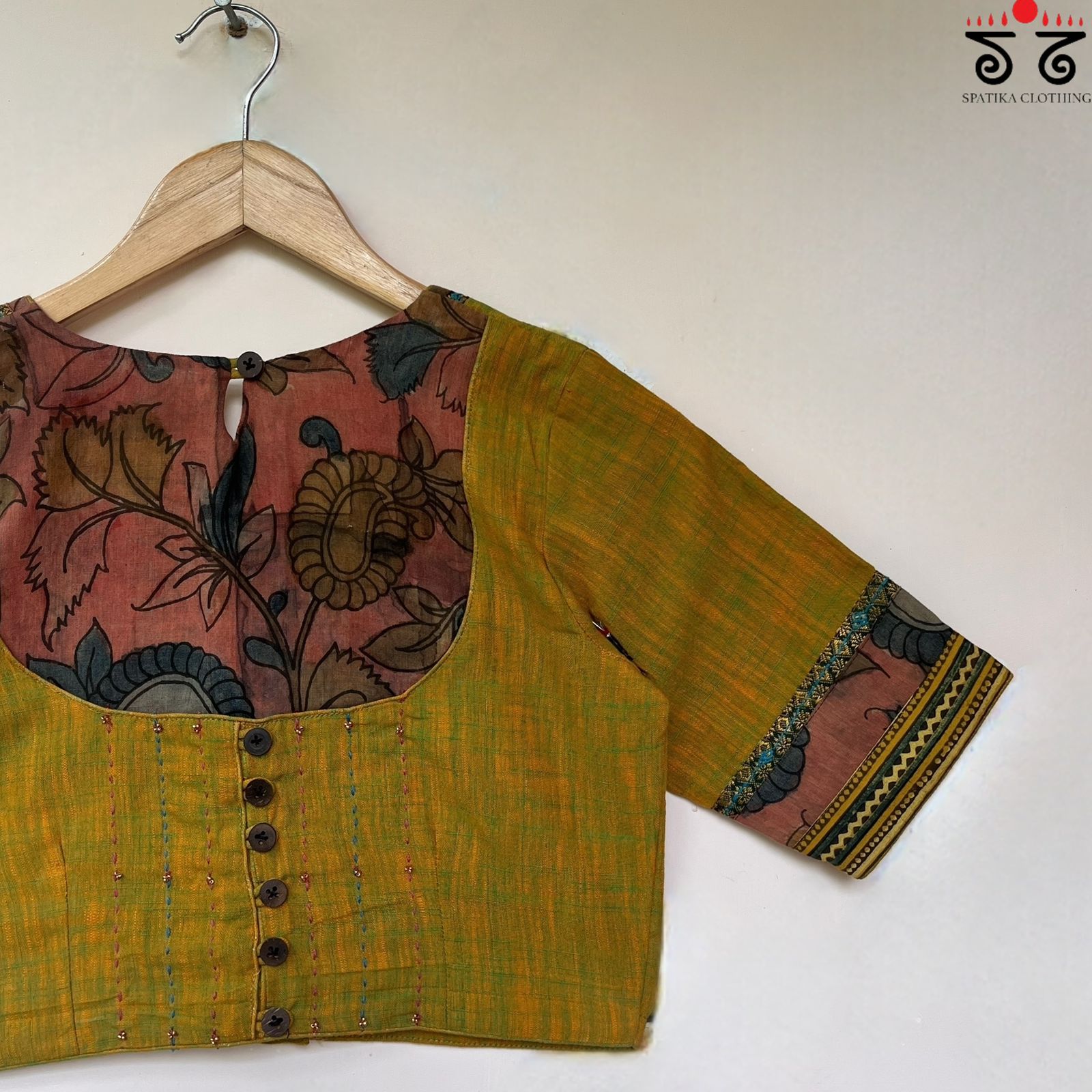 The Kalamkari Yoke Blouse