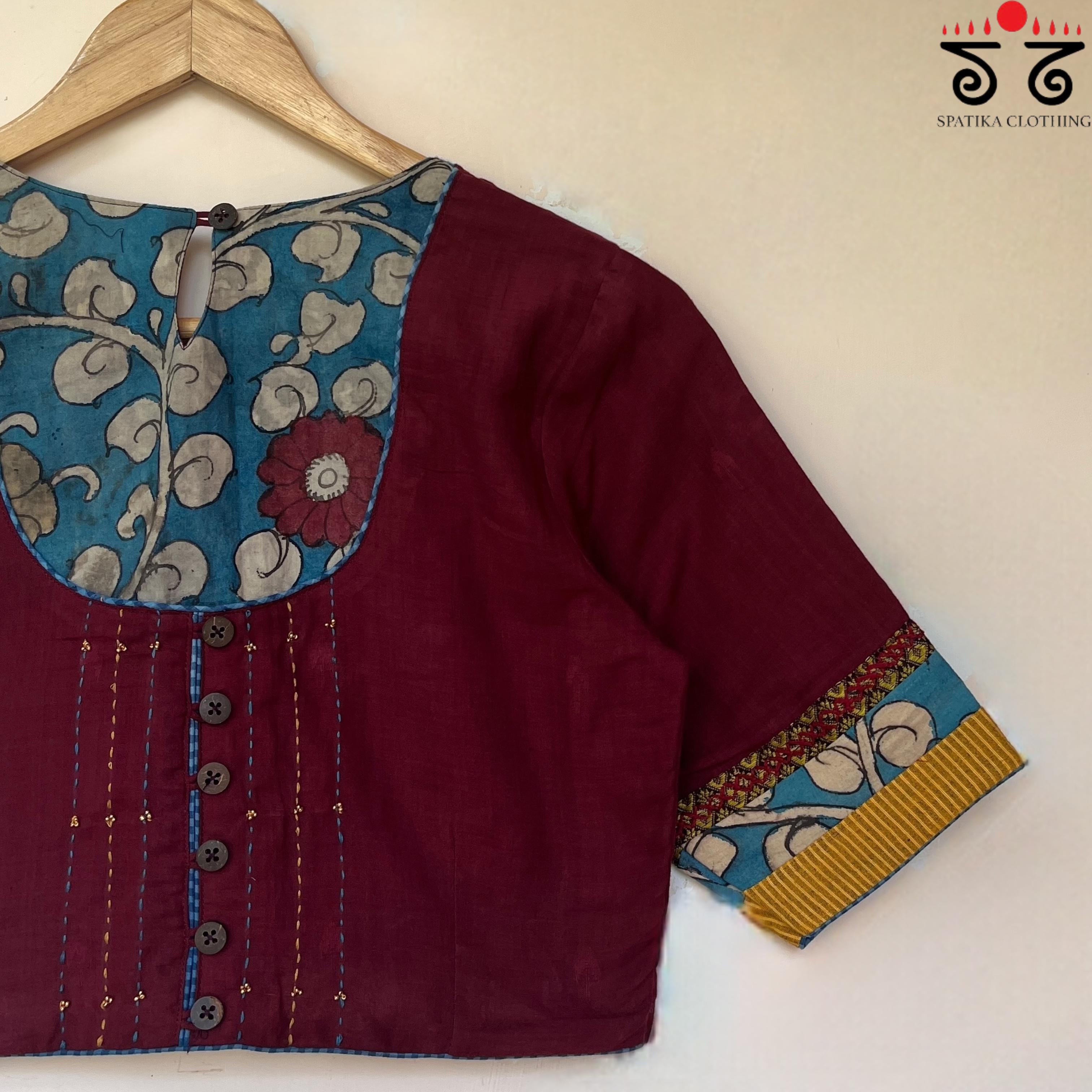 The Kalamkari Yoke Blouse