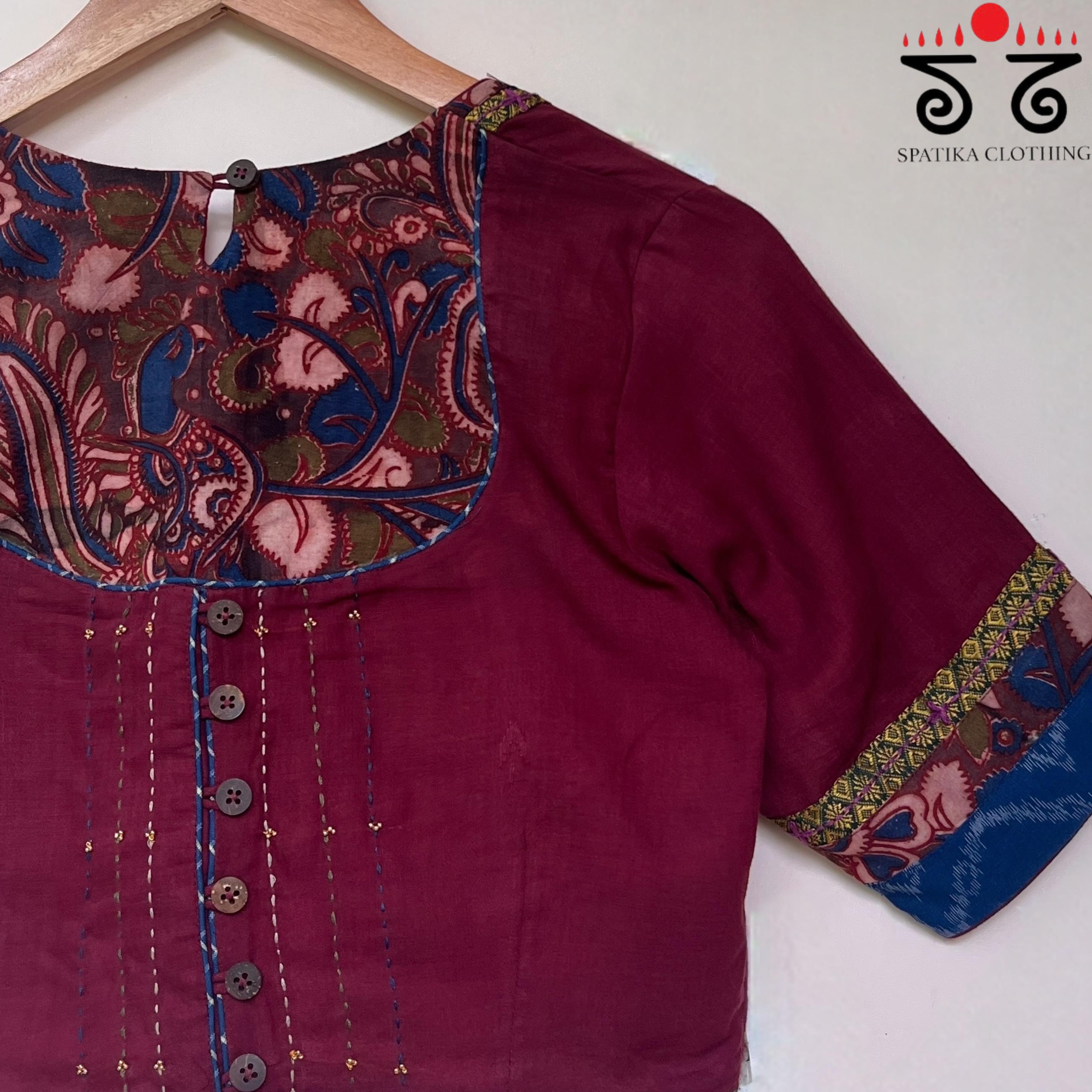 The Kalamkari Yoke Blouse