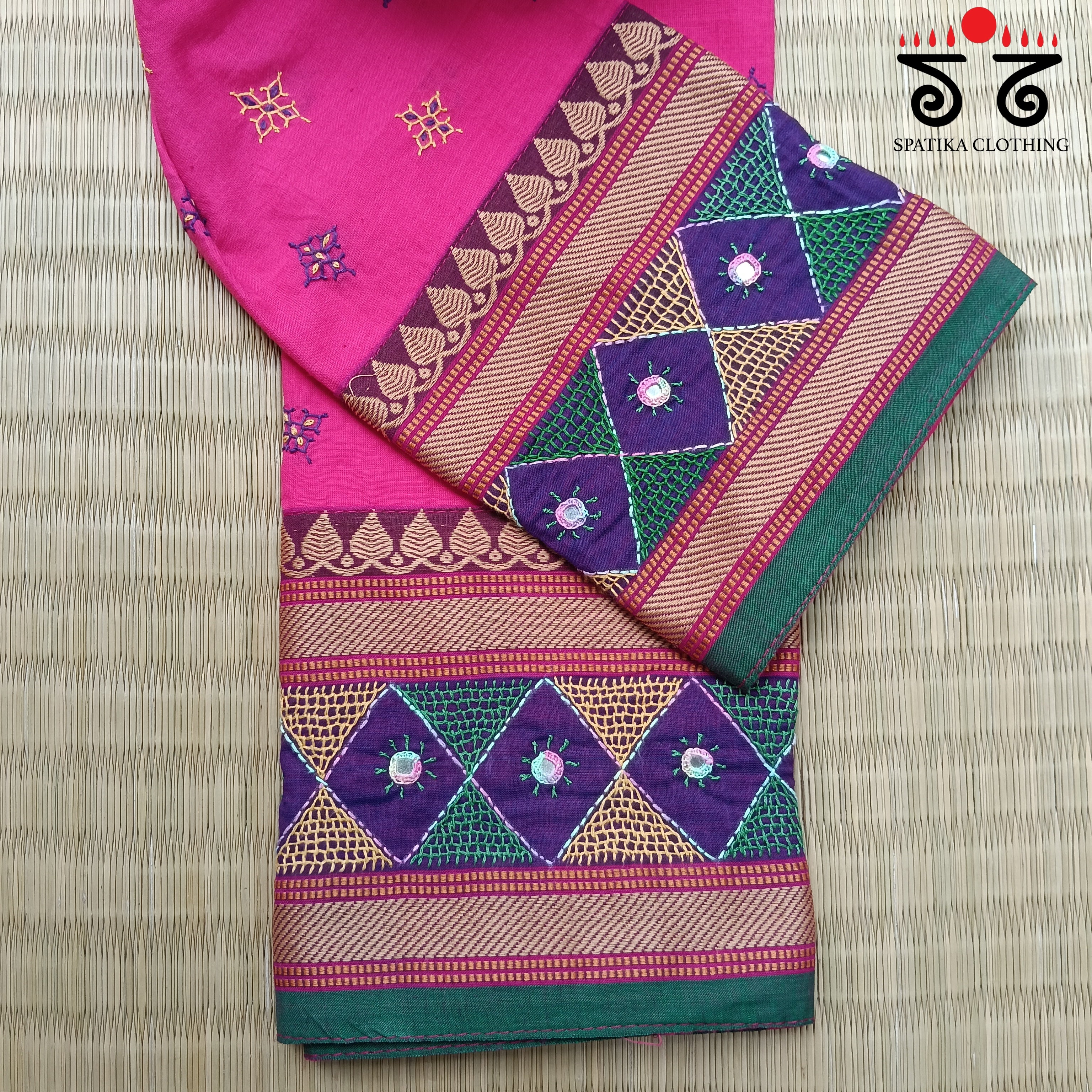 Banjara Hand Embroidered Blouse Fabric
