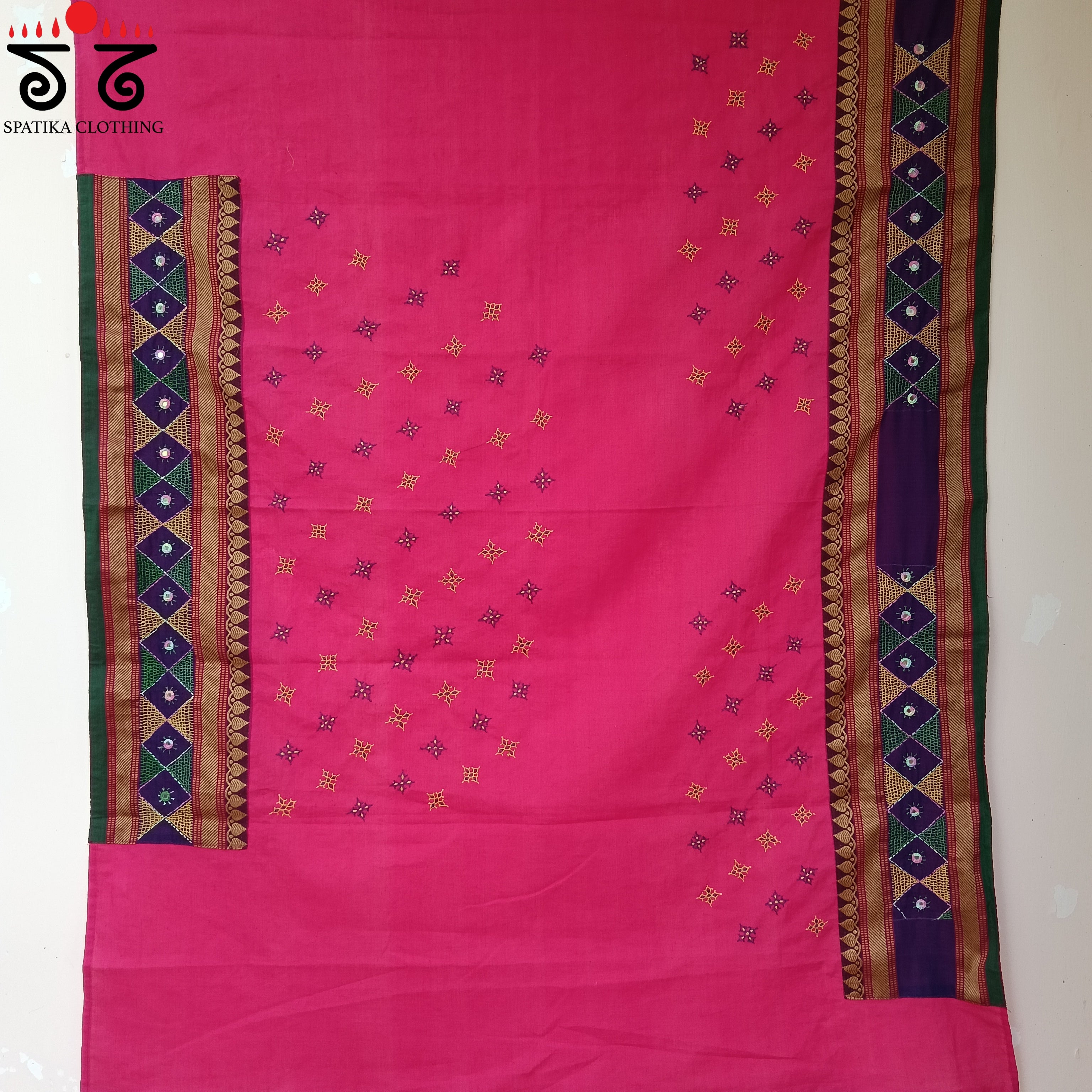 Banjara Hand Embroidered Blouse Fabric