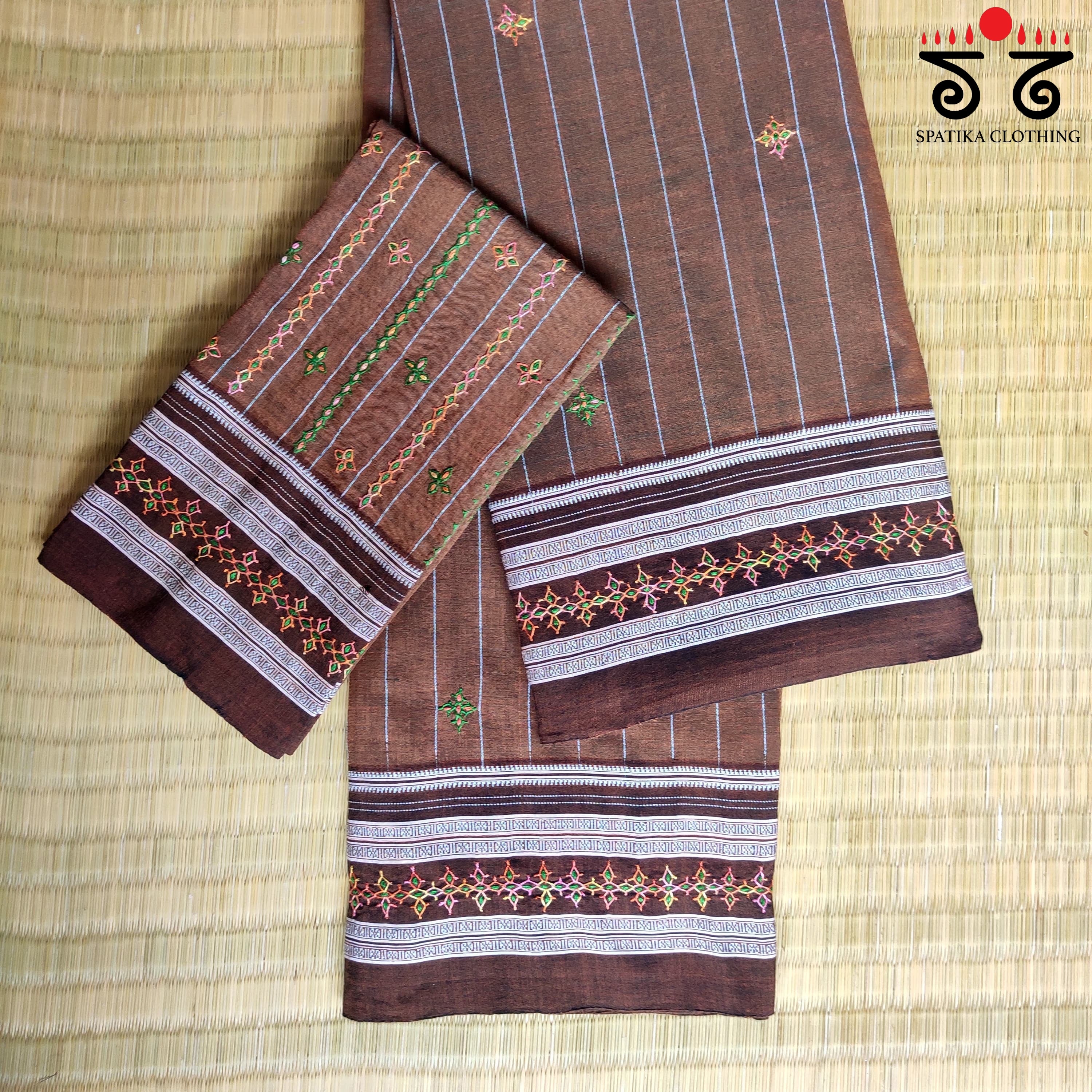 Banjara Handembroiderd-Ilkal Cotton Saree