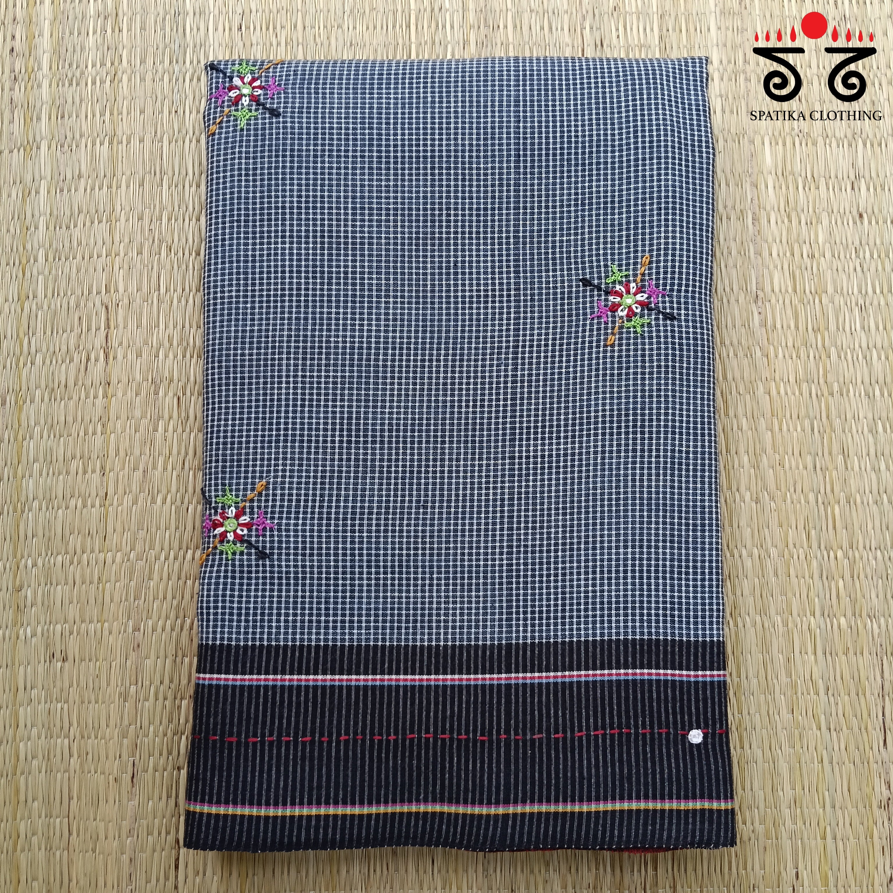 Hand Embroidered Revival Cotton Saree