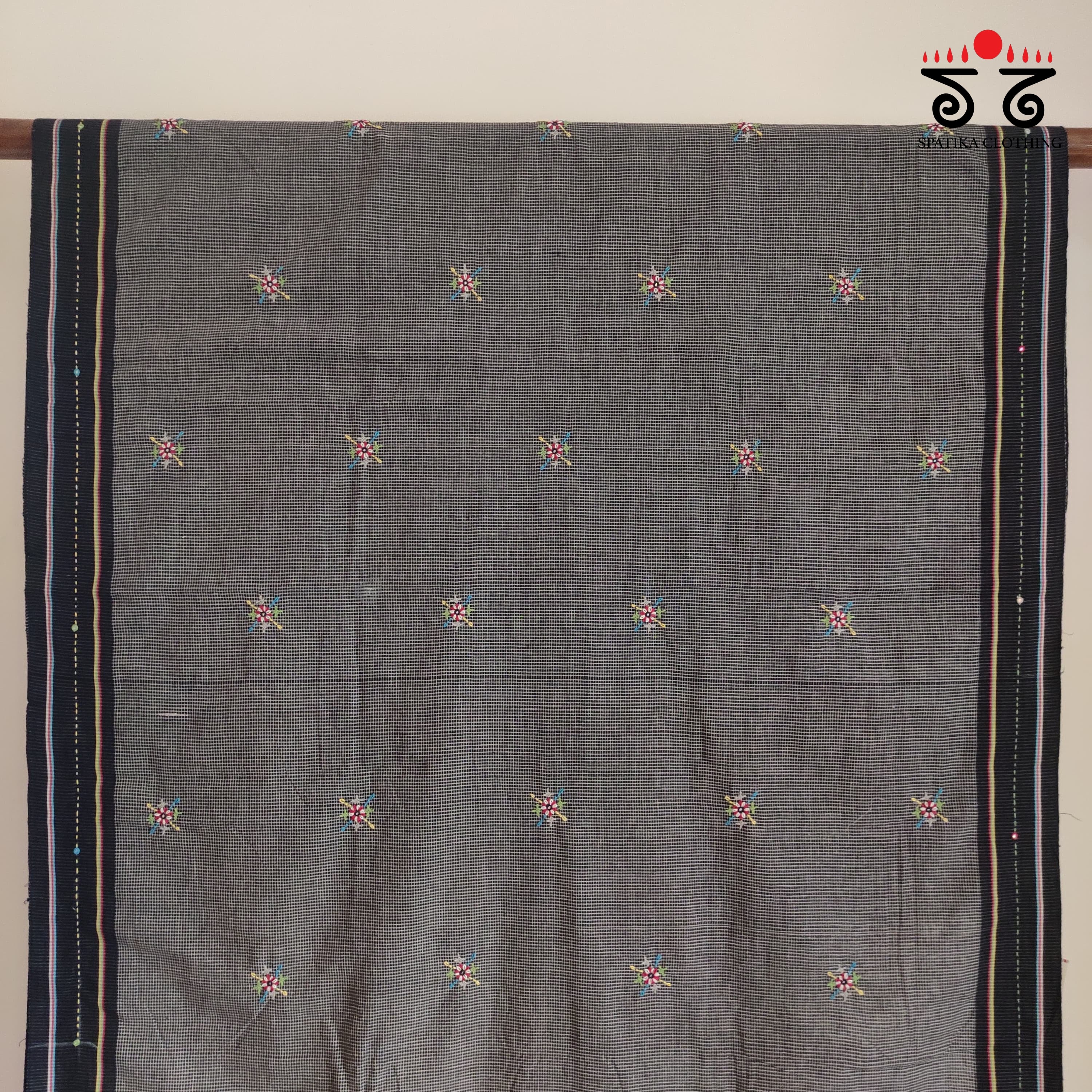 Hand Embroidered Revival Cotton Saree