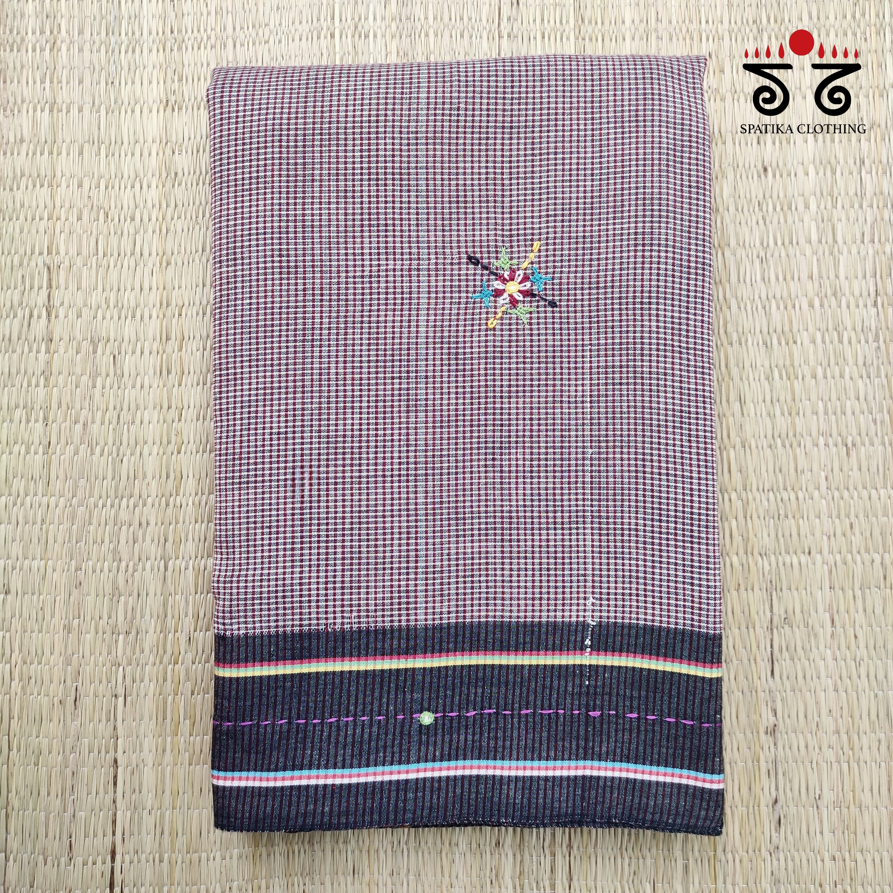 Hand Embroidered Revival Cotton Saree